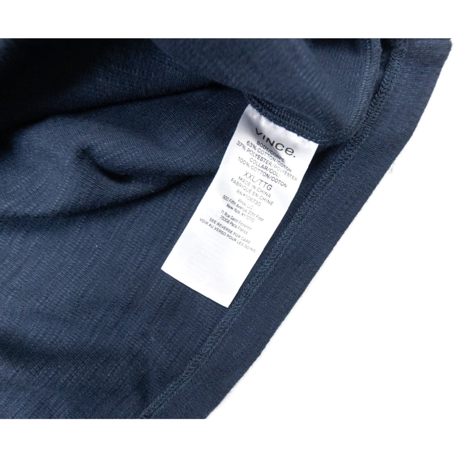 Vince Vince Shirt Mens 2XL Blue Button Down Short Sleeve Knit Luxury Collared Shirt Size US XXL / EU 58 / 5 - 6 Thumbnail
