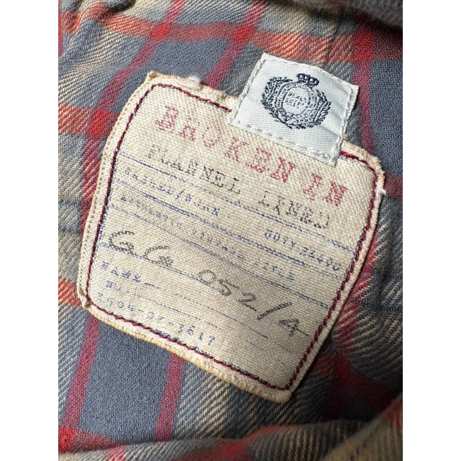 J.Crew VINTAGE J.CREW Flannel Lined Pants Mens 34x30 Khaki Brown Relaxed Heavy Cotton Shirt? Size US 34 / EU 50 - 7 Thumbnail