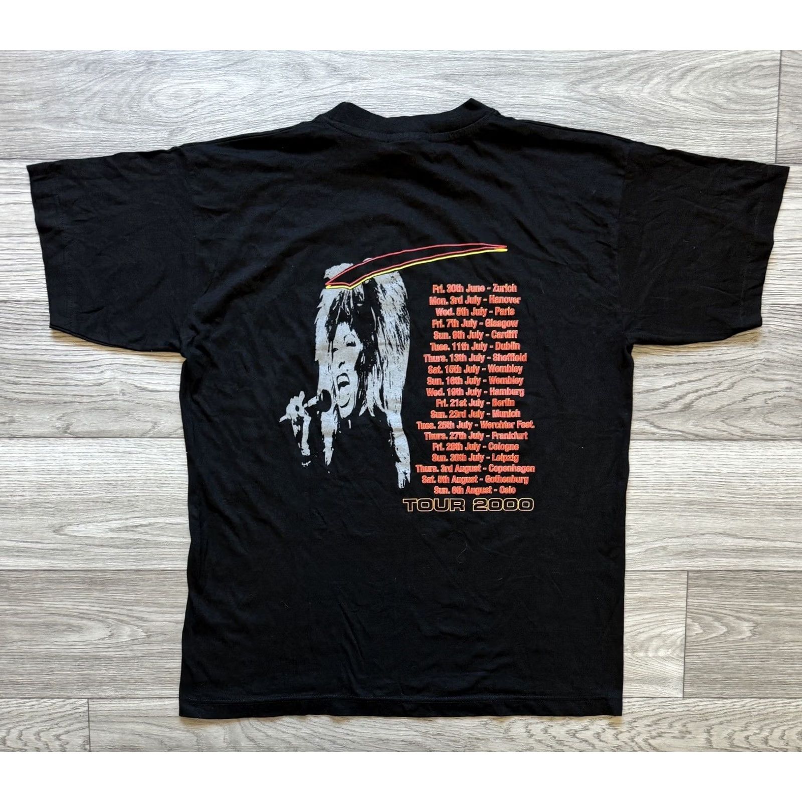 Vintage VINTAGE Tina Turner T Shirt XL Black Mens Concert Tee Size US XL / EU 56 / 4 - 5 Thumbnail