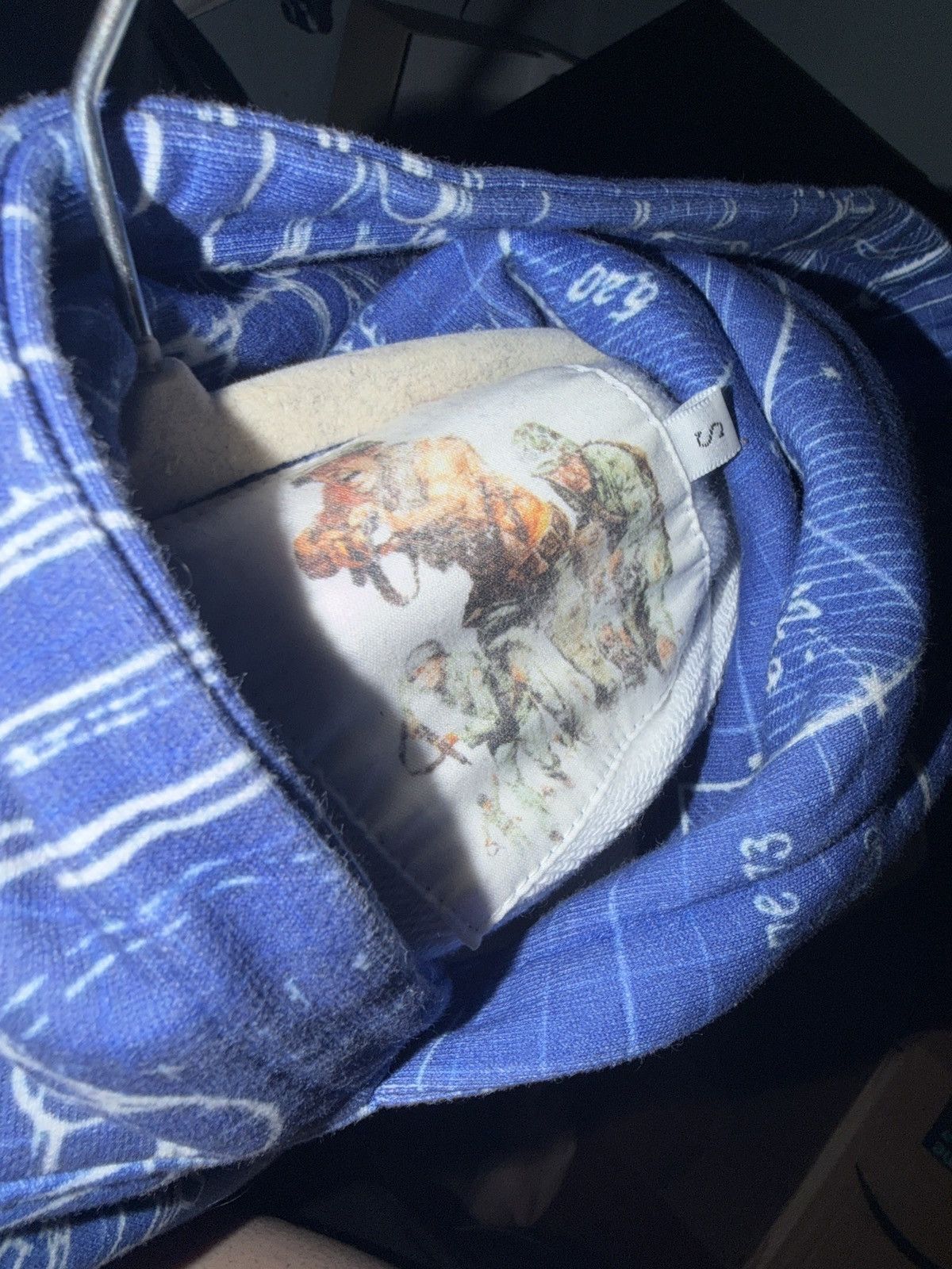 Other AUTHENTIC peiceinwar blue print hoodie Size US S / EU 44-46 / 1 - 3 Thumbnail