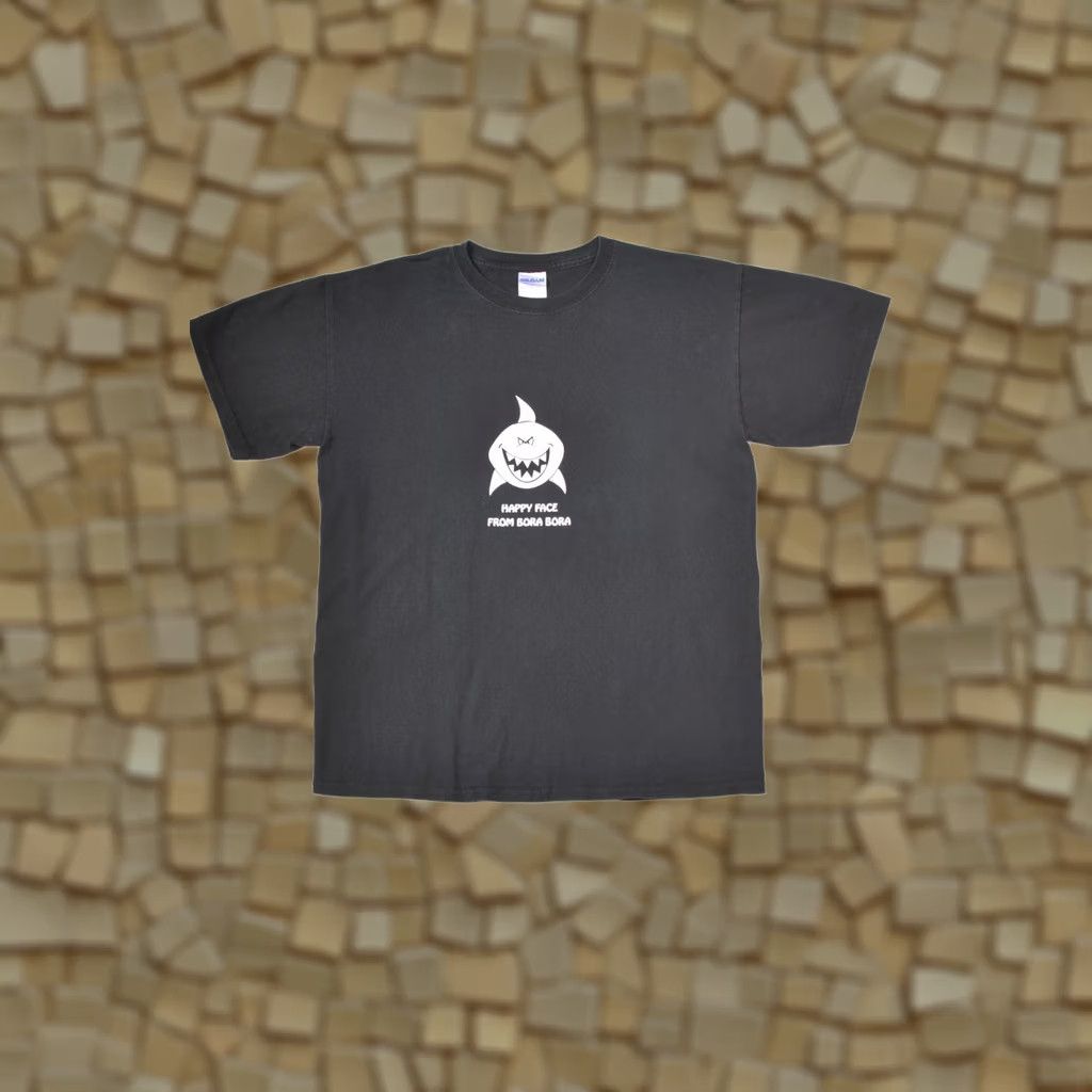 Gildan Gildan Happy Face From Bora Bora Vintage Humor T-Shirt Tee M Black Mens Adults NS Size US M / EU 48-50 / 2 - 1 Thumbnail