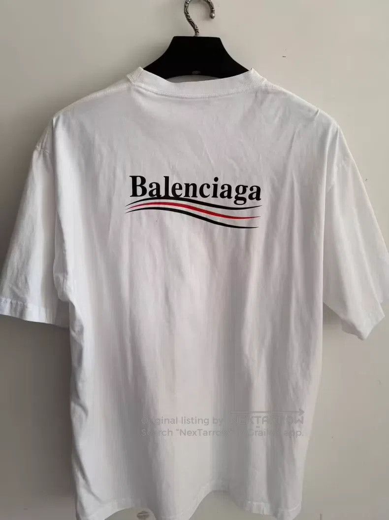 Balenciaga Balenciaga White Coke Short Sleeve Size US S / EU 44-46 / 1 - 2 Thumbnail