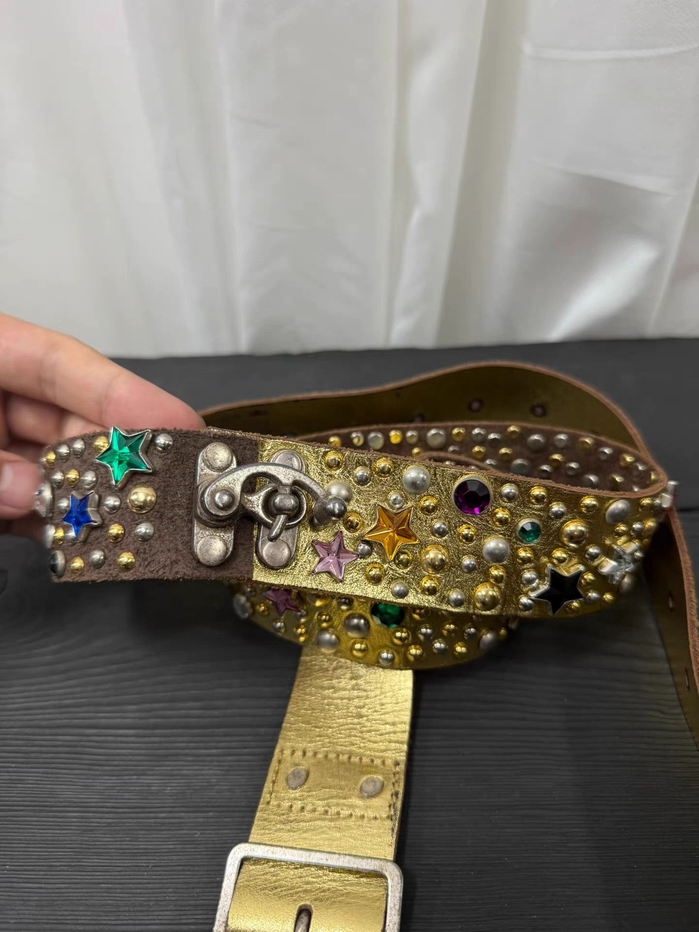 Takahiromiyashita The Soloist. The soloist Studded Star Vision Belt K20 Size ONE SIZE - 3 Thumbnail
