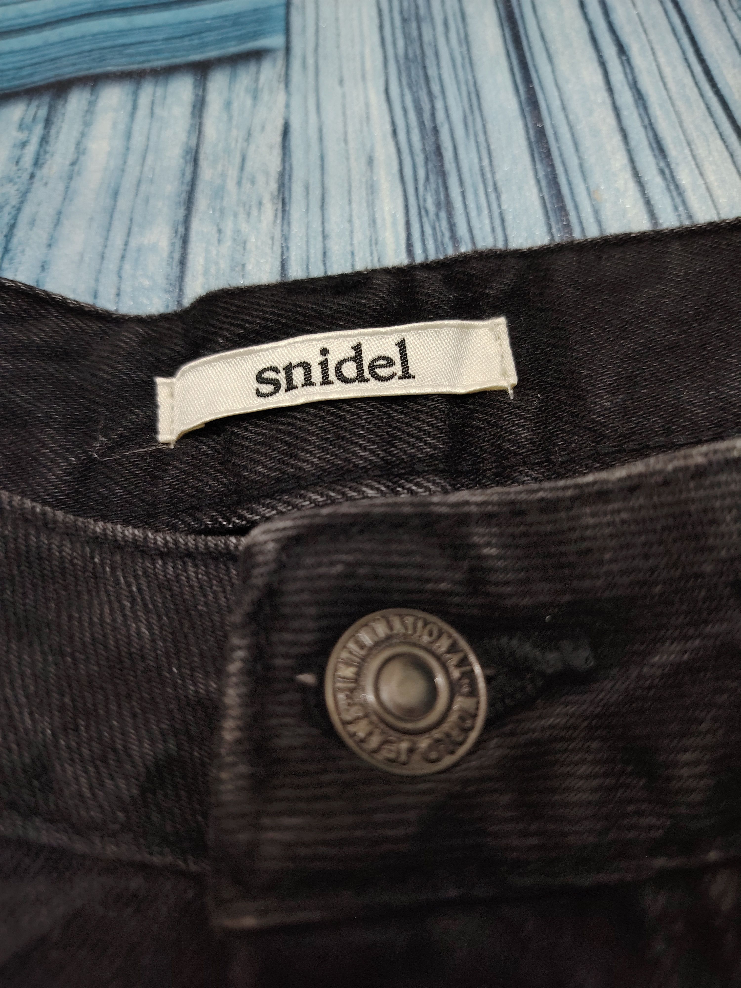 Japanese Brand Japanese Snidel Black Jeans Baggy Style Pants Size 26" / US 2 / IT 38 - 3 Thumbnail
