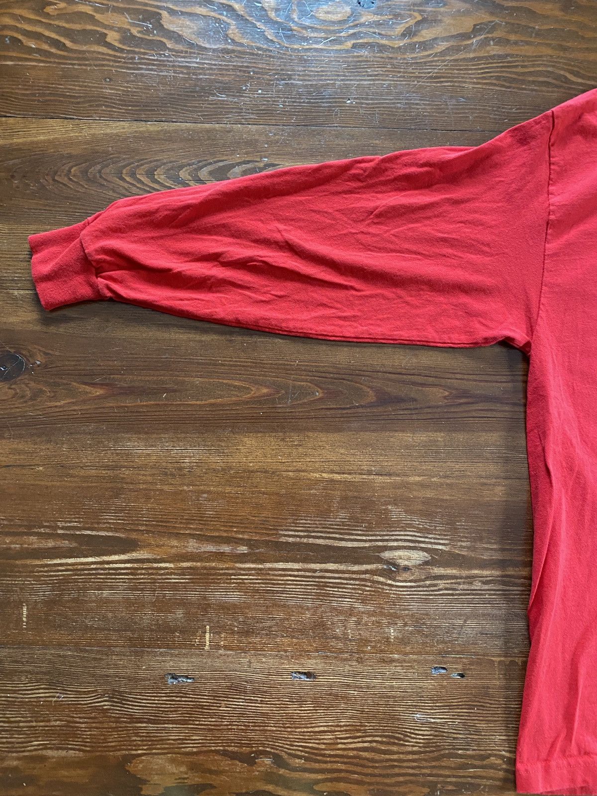 Sessions × Vintage Vintage ‘01 Y2K Sessions Spellout Red Long Sleeve Tee Shirt Size US L / EU 52-54 / 3 - 12 Thumbnail