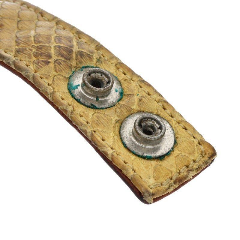 Chrome Hearts Chrome Hearts Fleur Snake leather Bracelet Size ONE SIZE - 5 Thumbnail