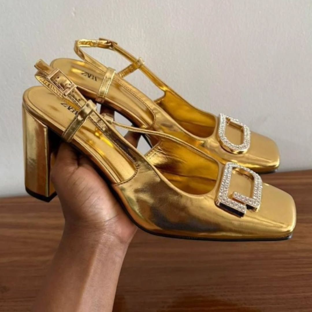 Zara ZARA Square Toe Pumps NWT Size US 7.5 / IT 37.5 - 1 Thumbnail