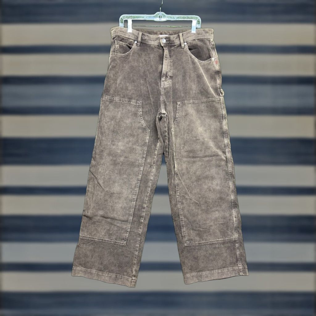 Bdg BDG Pants Mens 34x29 Brown Corduroy Carpenter Relaxed Fit Workwear Utility Pants Size US 34 / EU 50 - 1 Thumbnail