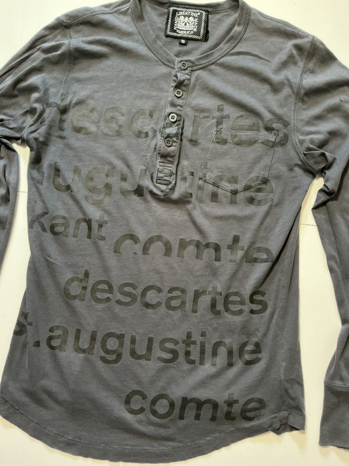 Libertine Rare Y2K Libertine Handmade Johnson Hartig Henley T-Shirt Size US S / EU 44-46 / 1 - 3 Thumbnail