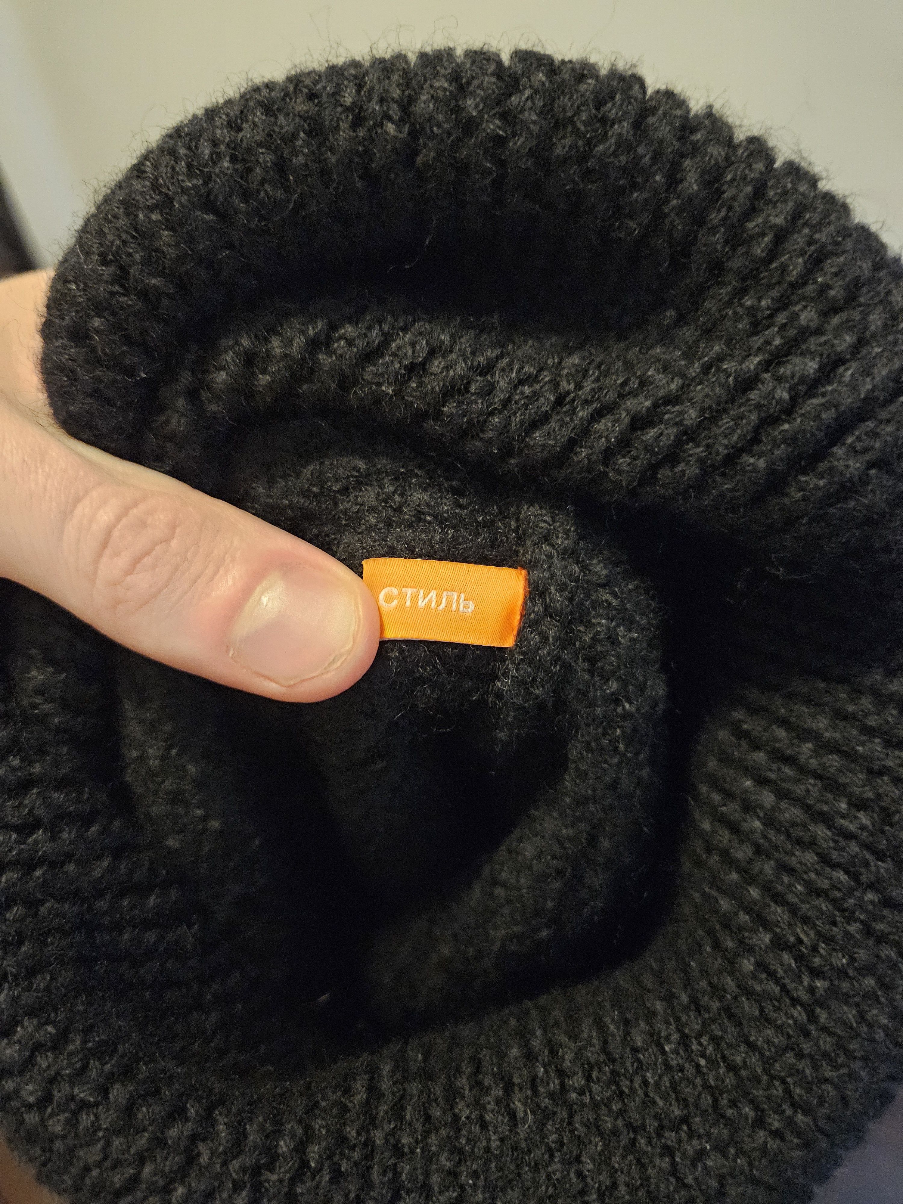 Heron Preston Heron Preston Black СТИЛЬ Thick Turtleneck Cotton Sweater Size US L / EU 52-54 / 3 - 5 Thumbnail
