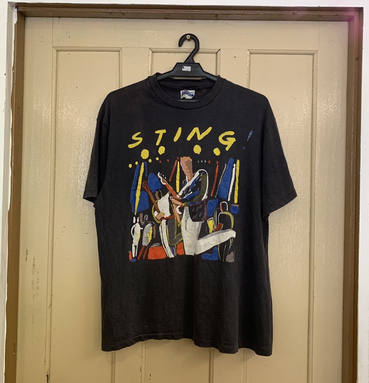 image of Band Tees x Sting Vintage 80's Sting Band in Black, Men's (Size XL)