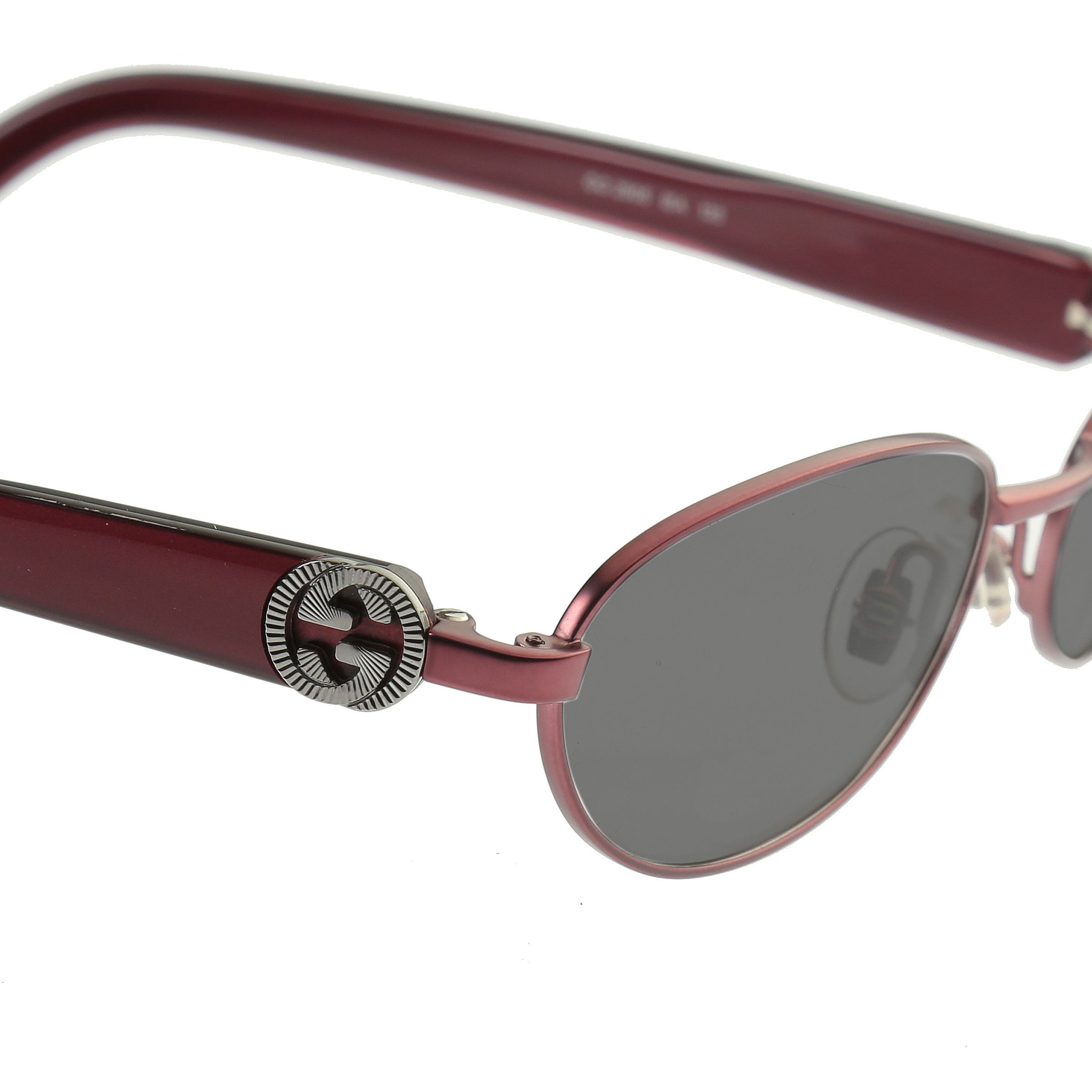 Gucci Gucci '90s Silver Signature Cherry Red Sunglasses Black Size ONE SIZE - 2 Thumbnail