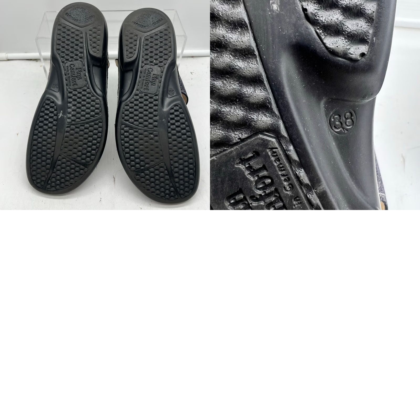 Vintage Finn Comfort Gomera Sandals Women 38 US 7-7.5 Metallic Silver Leather Slingback Size US 7 / IT 37 - 8 Thumbnail