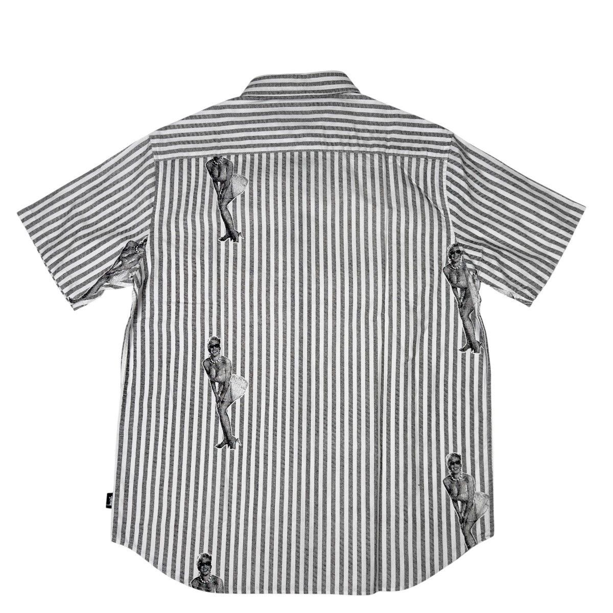 Stussy Stussy Button Down Short Sleeve Pin Up Girl Striped Shirt Size US M / EU 48-50 / 2 - 5 Thumbnail