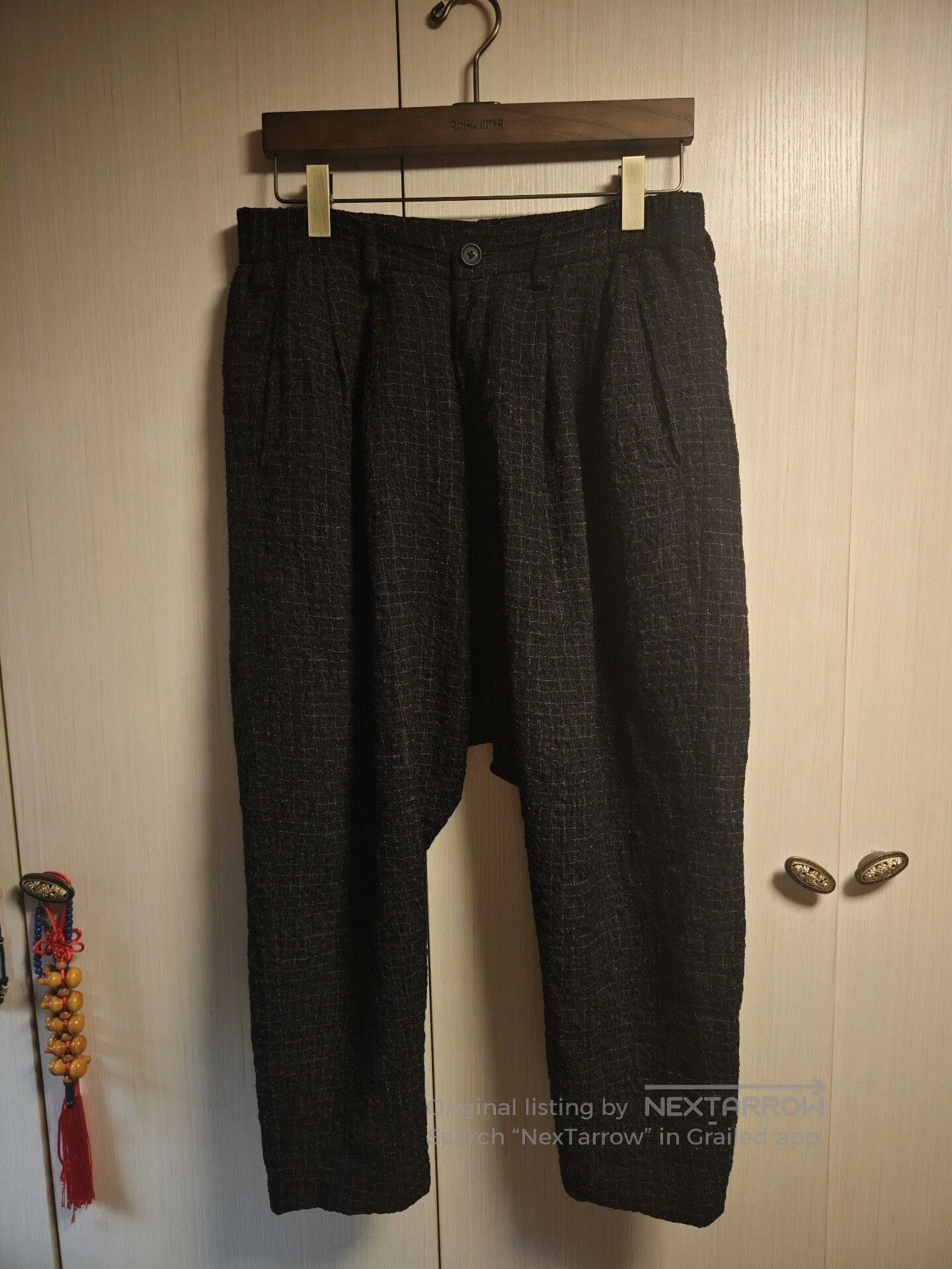 Ziggy Chen ziggy chen black wool checkered pants. Size US 36 / EU 52 - 1 Thumbnail
