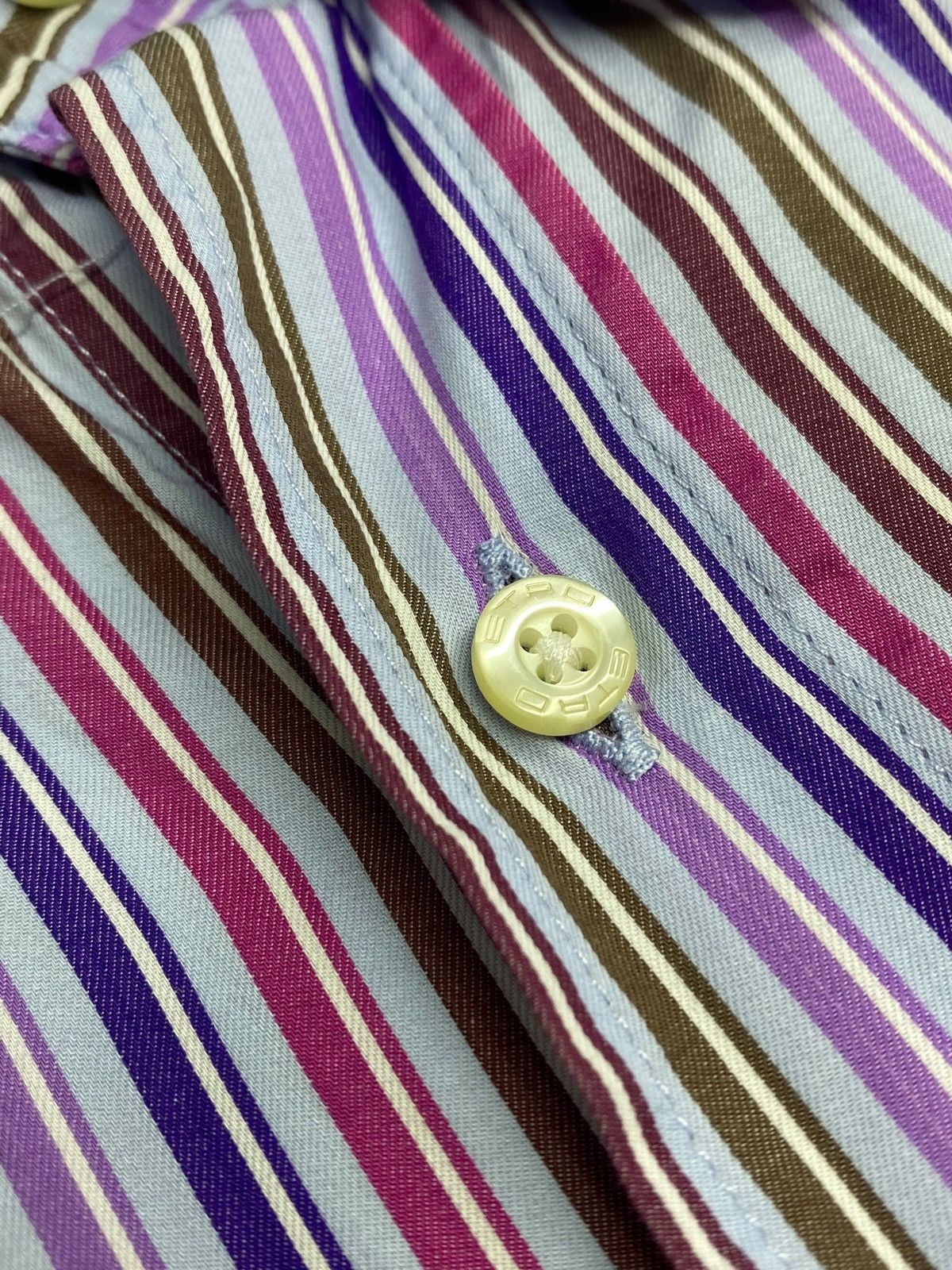 Etro 🔥 Y2K ETRO MILANO STRIPED SHIRT BOLD COLORS DANDY STYLE Size US M / EU 48-50 / 2 - 10 Thumbnail