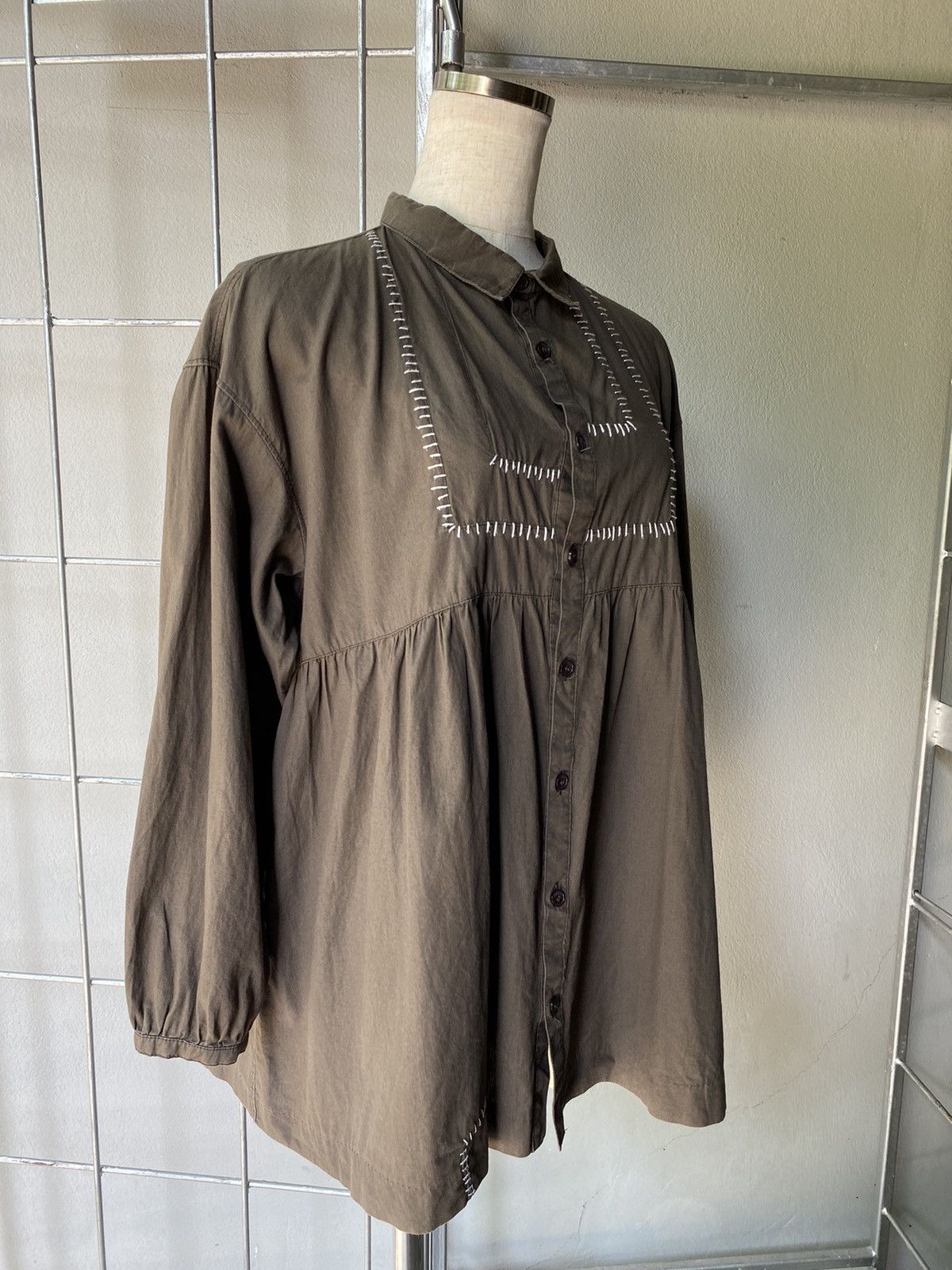 Ne-Net Né-net Bella Brown Embroidered Top Size XS / US 0-2 / IT 36-38 - 16 Thumbnail