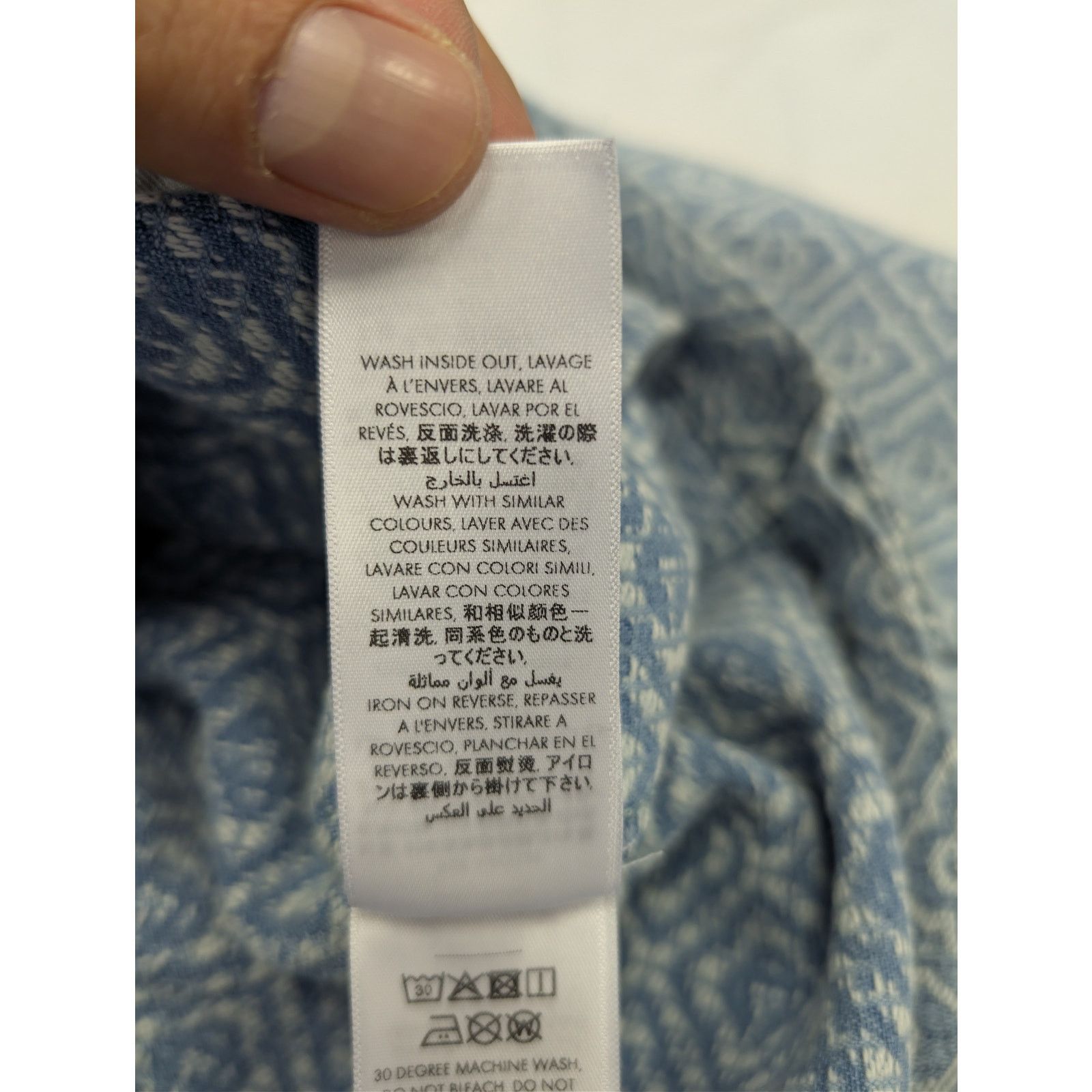 Casablanca o1rshd1 Monogram Denim Jacket in Blue Size US M / EU 48-50 / 2 - 19 Thumbnail