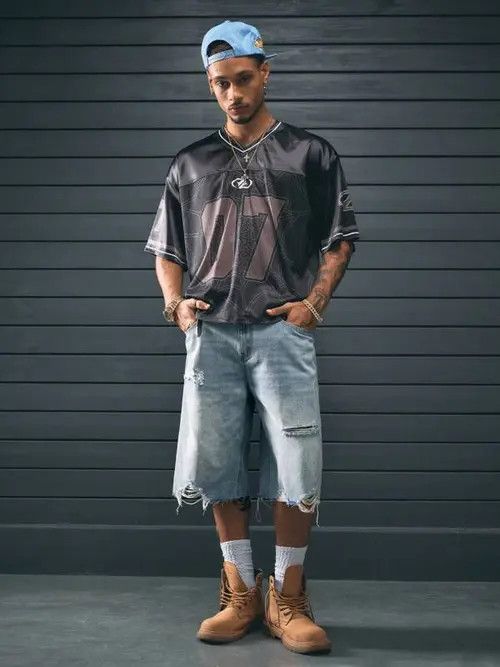 Japanese Brand × Vintage Y2K Vintage WASHED distressed jorts shorts Size US 32 / EU 48 - 3 Thumbnail
