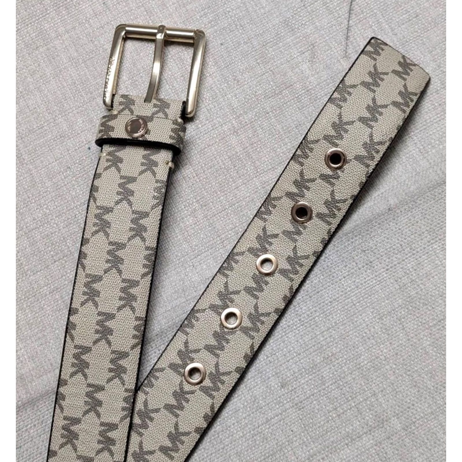 Michael Kors MICHAEL KORS Signature belt 34 tan M Women Belt 34 in Signature Tan Brown 1-5/8" adjustable modern belt Size ONE SIZE - 2 Thumbnail