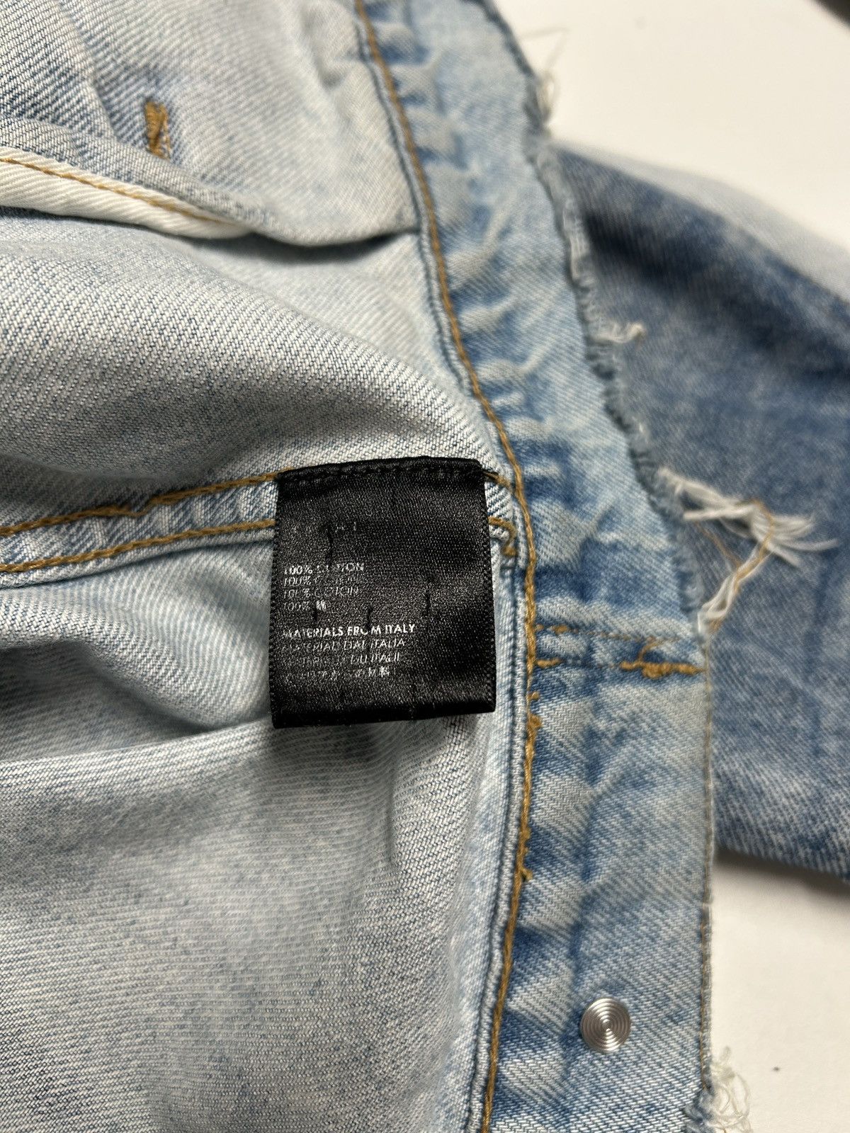 Amiri SS2018 Deconstructed Distressed Denim Jacket Size US S / EU 44-46 / 1 - 10 Thumbnail
