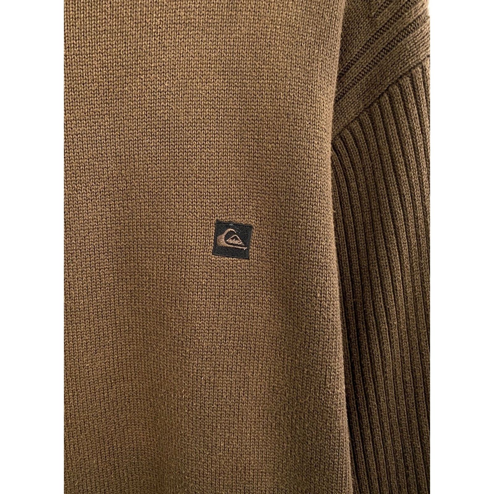Quiksilver VINTAGE Quiksilver 90s Knit Sweater Hype Rare Men M/L Brown Size US L / EU 52-54 / 3 - 6 Thumbnail
