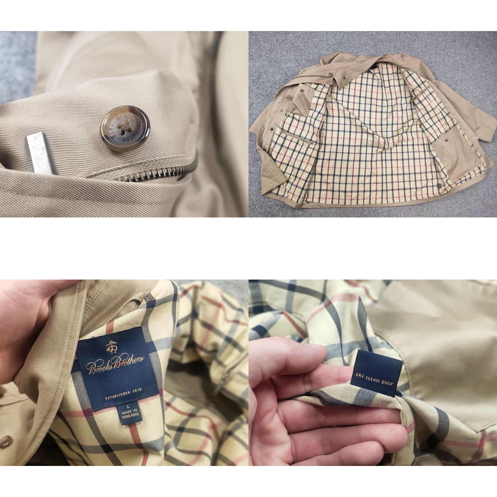 Brooks Brothers Brooks Brothers beige Men's Trench Coat Single Breasted Vintage Size US L / EU 52-54 / 3 - 10 Thumbnail