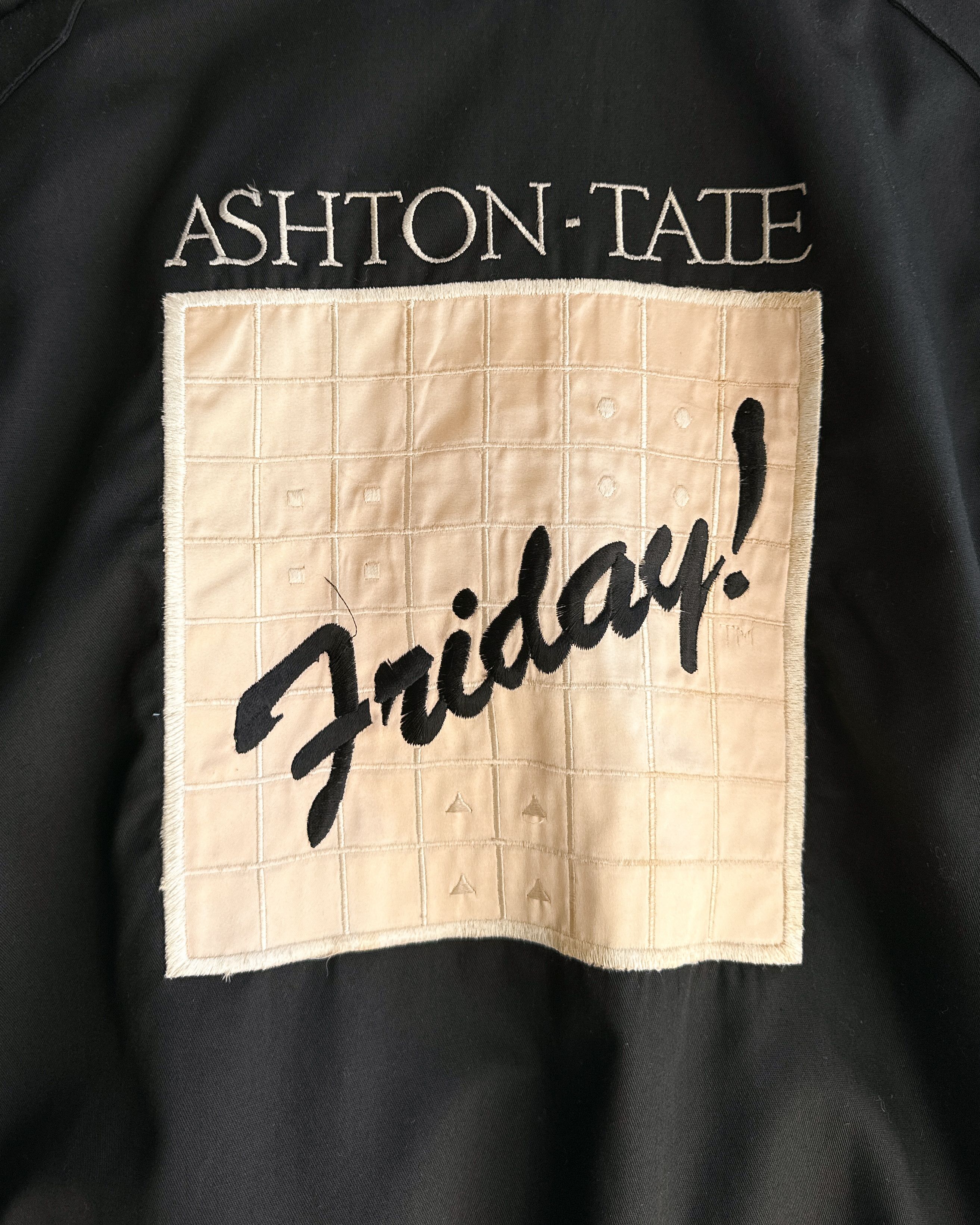 Vintage Vintage 80s Jack Nadel Black Bomber Racer Jacket Ashton Tate Size US M / EU 48-50 / 2 - 6 Thumbnail