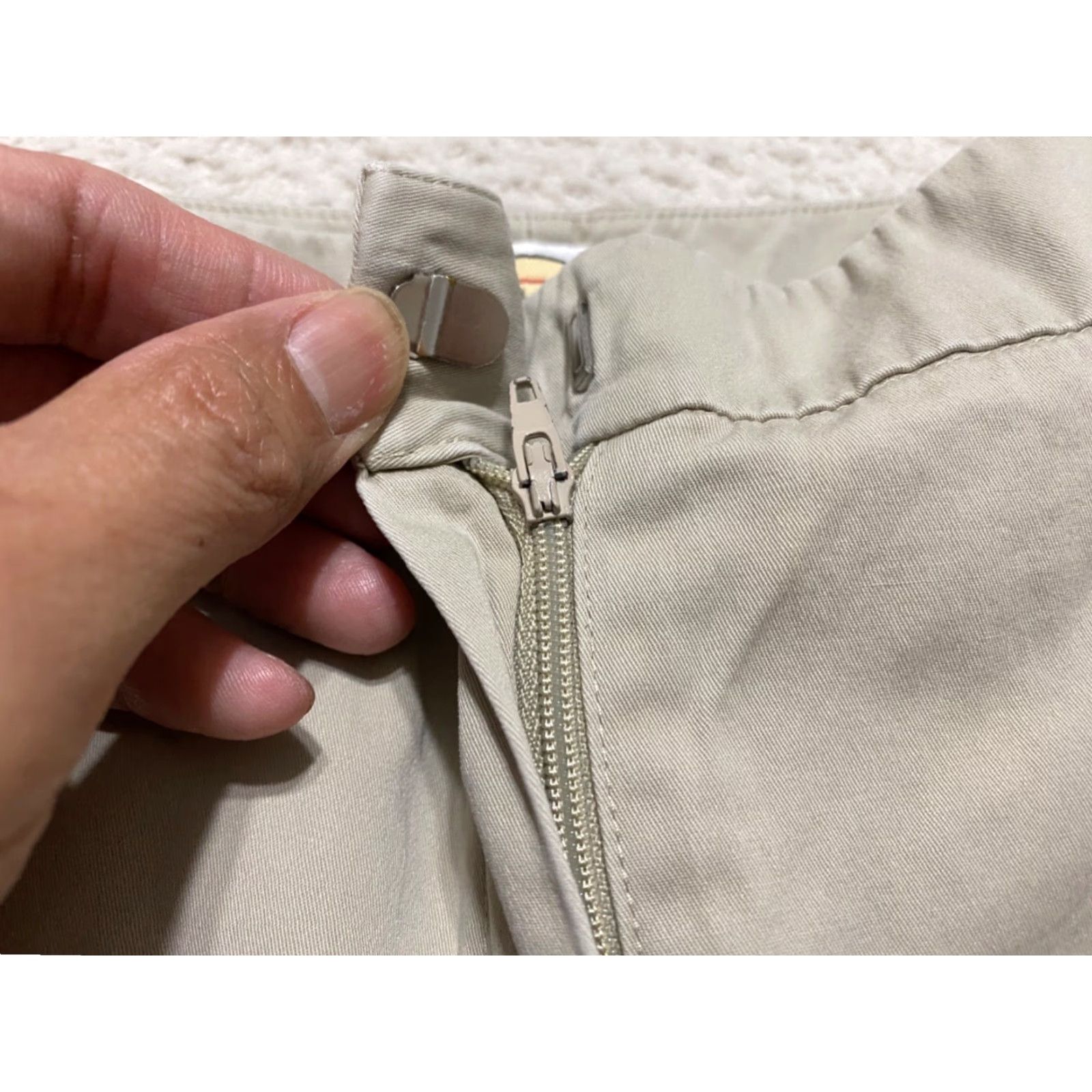 Talbots Talbots Capri Pants Womens 8P Petite Solid Beige Stretch Cotton Mid Rise Capris Casual Pant Pocket Be... Size 28" / US 6 / IT 42 - 6 Thumbnail