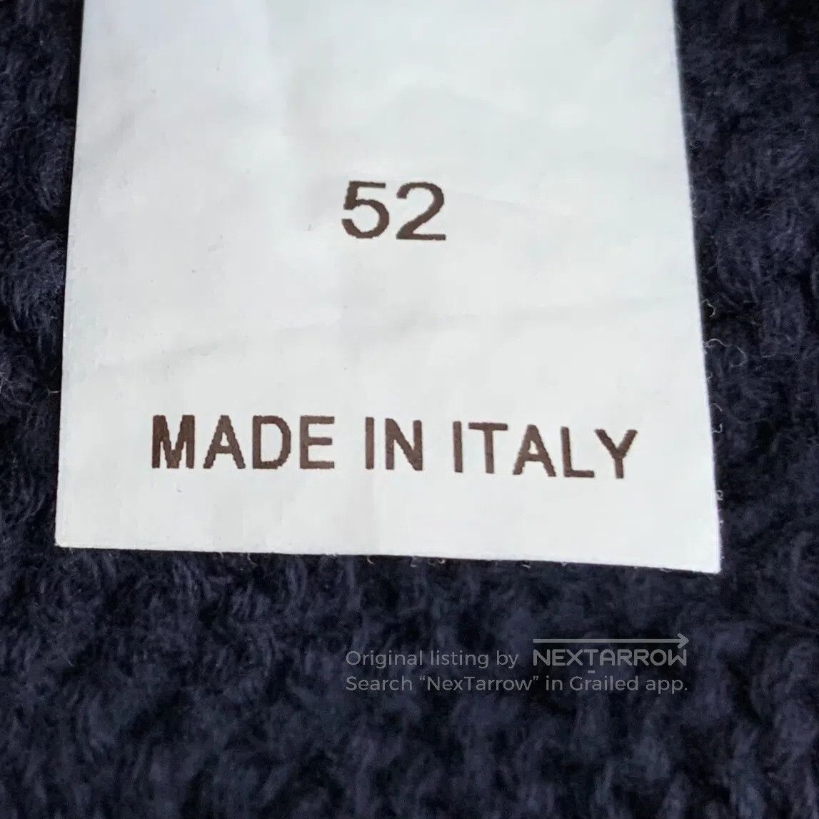 Brunello Cucinelli Brunello Cucinelli Dark Blue Jacquard Cotton Collar Single Size US L / EU 52-54 / 3 - 8 Thumbnail