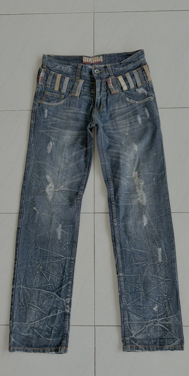 Japanese Brand Japanese International World Double Waist Jeans Size US 31 - 2 Thumbnail