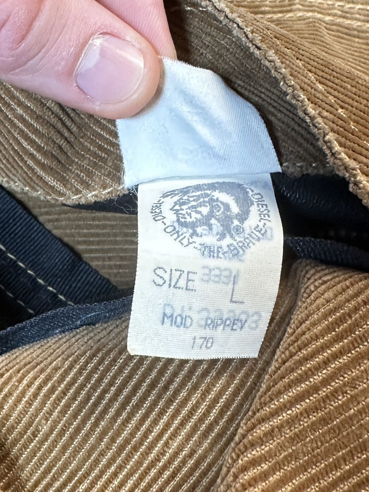 Diesel Y2K Vintage Corduroy Diesel Reversible Jacket Streetwear L Size US L / EU 52-54 / 3 - 10 Thumbnail