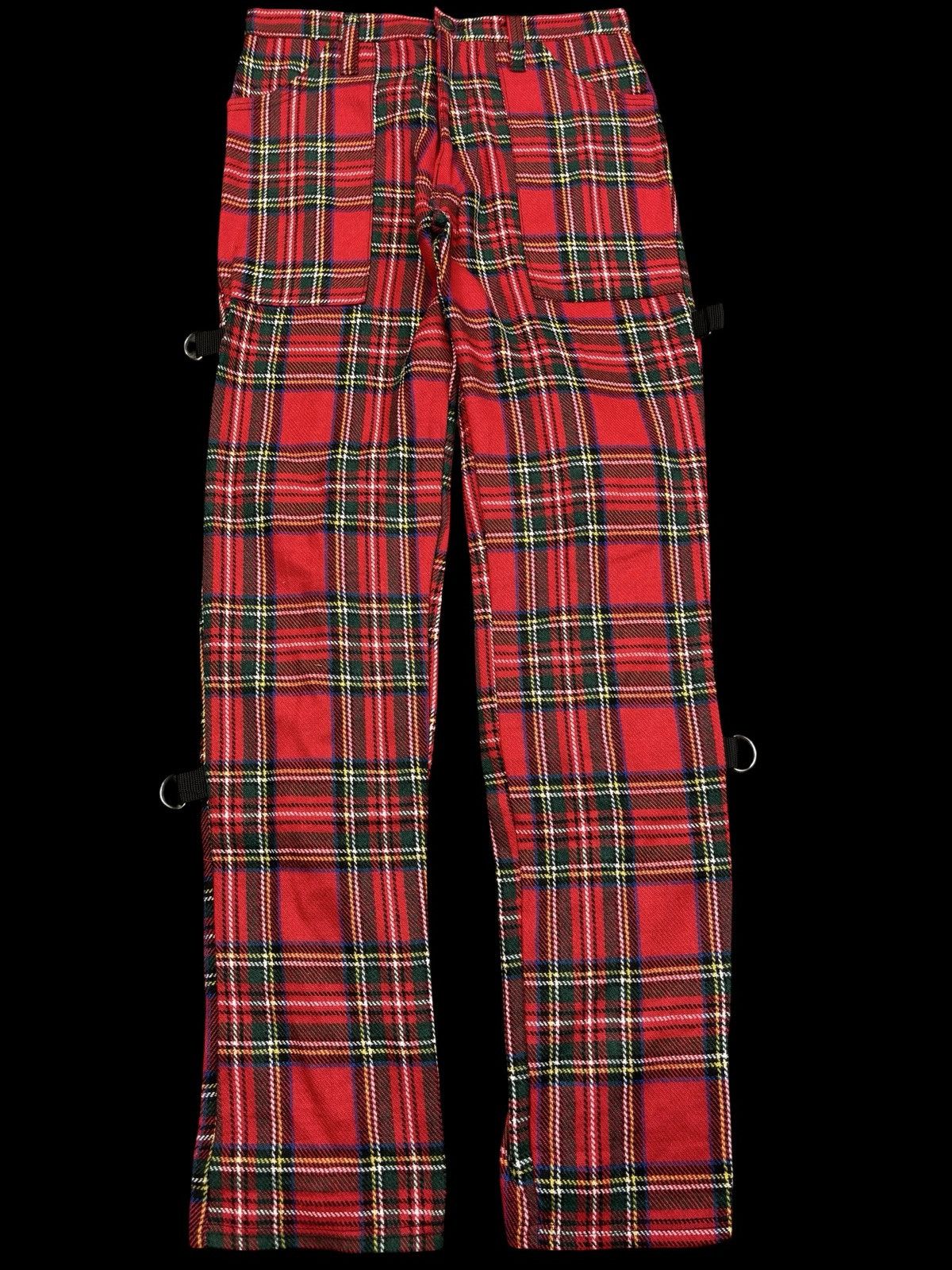 Seditionaries 💥Seditionaries💥Tiger Punk Lace Up Tartan Pant F764 Size US 30 / EU 46 - 2 Thumbnail