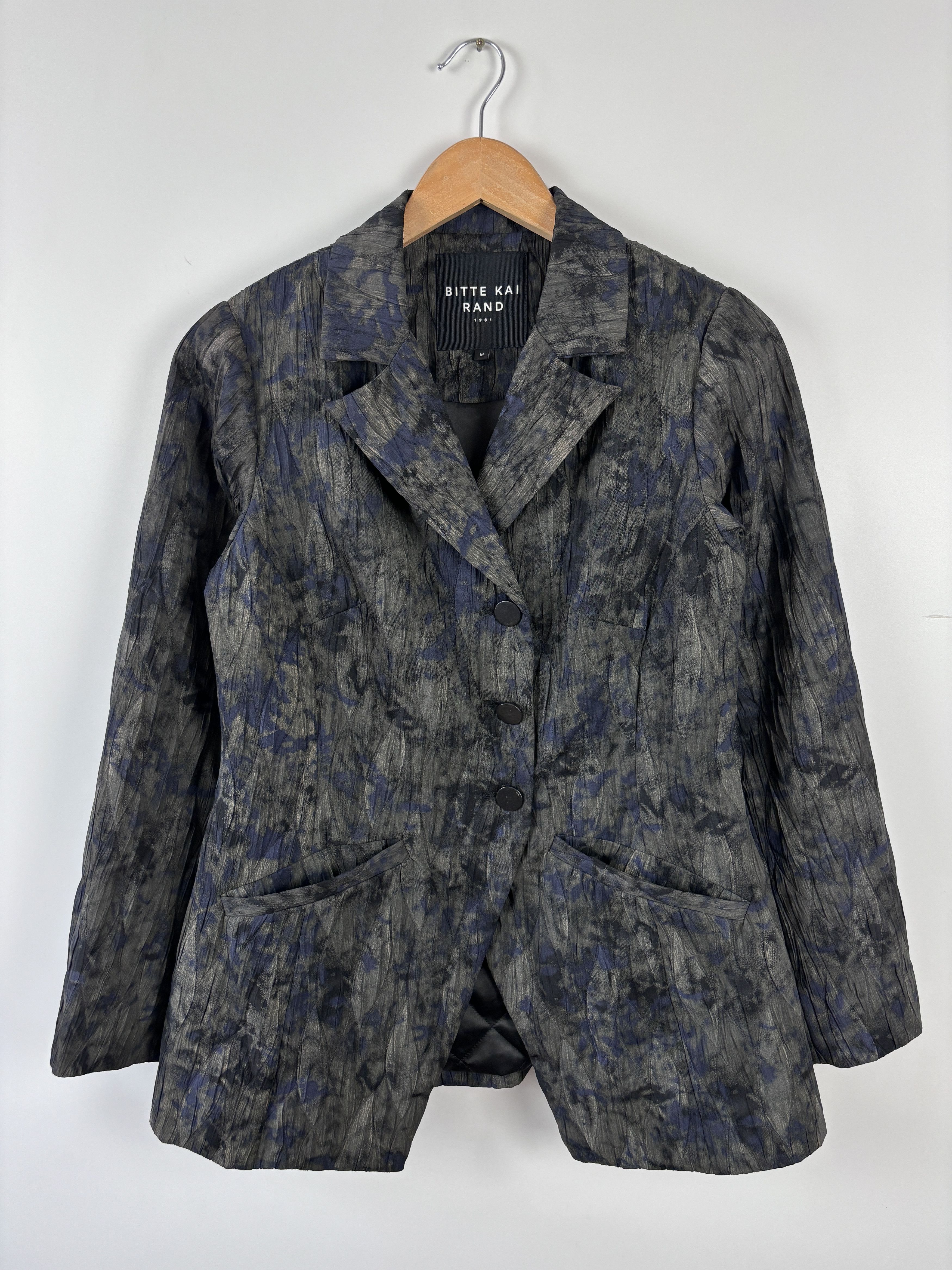 Designer Womens Bitte Kai Rand Blazer Jacket Gray Blue Size M Size M / US 6-8 / IT 42-44 - 1 Thumbnail