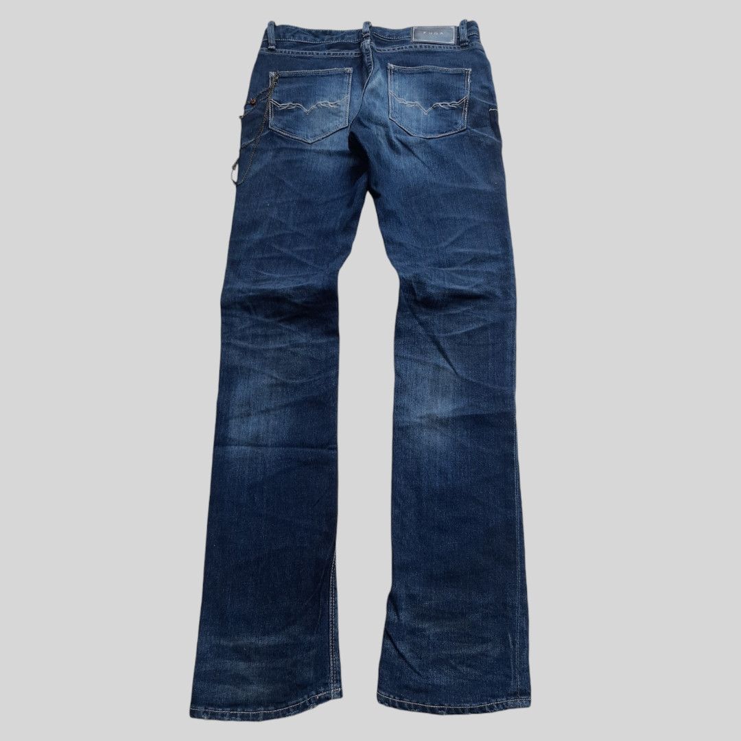 GOSTAR DE FUGA × Le Grande Bleu (L.G.B.) × Tornado Mart Fuga whisker effect wolfcut jean Size US 30 / EU 46 - 2 Thumbnail