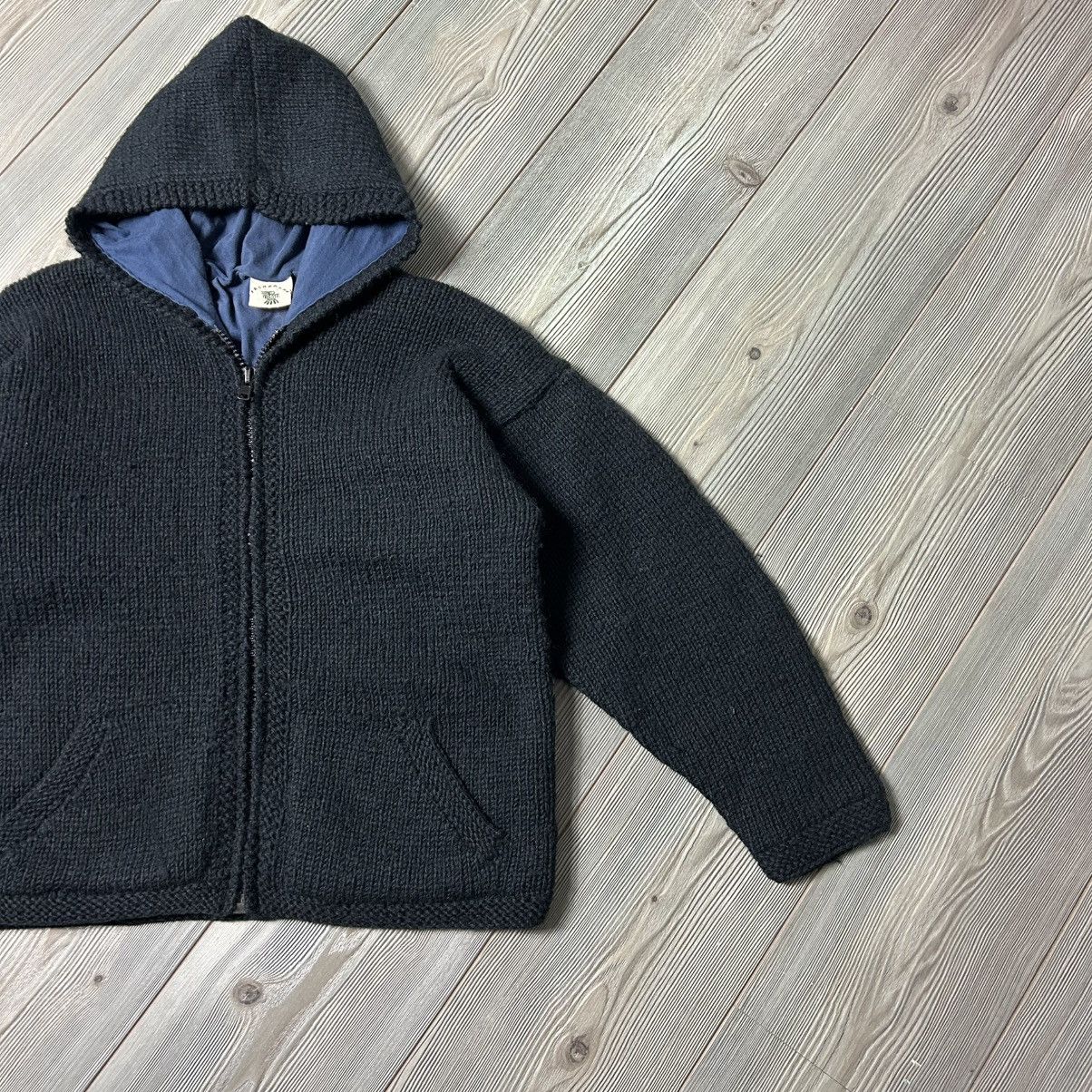 Handmade Pachamama Wool Handknit Zip Sweater Jacket Size M / US 6-8 / IT 42-44 - 3 Thumbnail