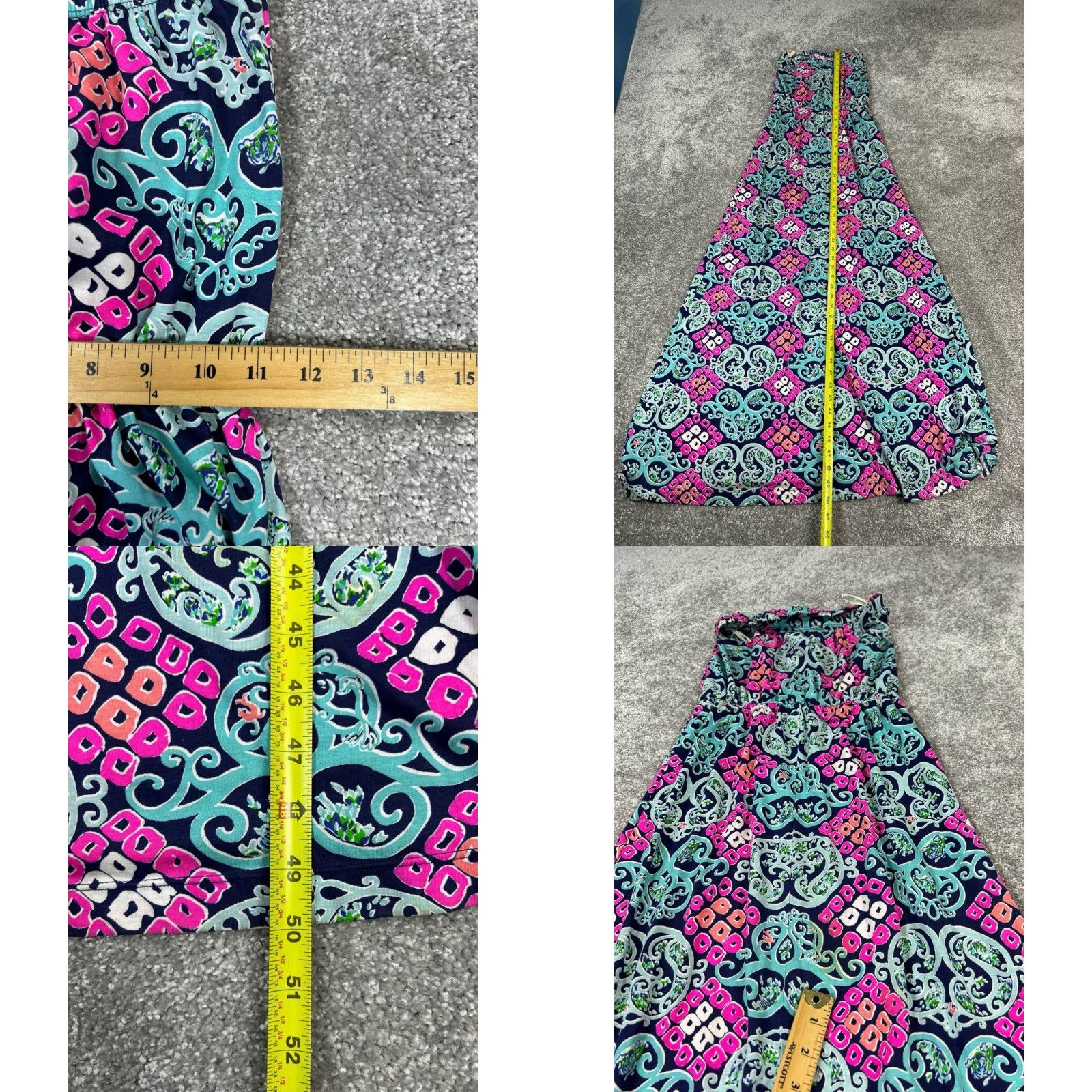 Lilly Pulitzer VINTAGE Lilly Pulitzer Dress Womens XS Pink Blue Cotton Midi Size XS / US 0-2 / IT 36-38 - 8 Thumbnail
