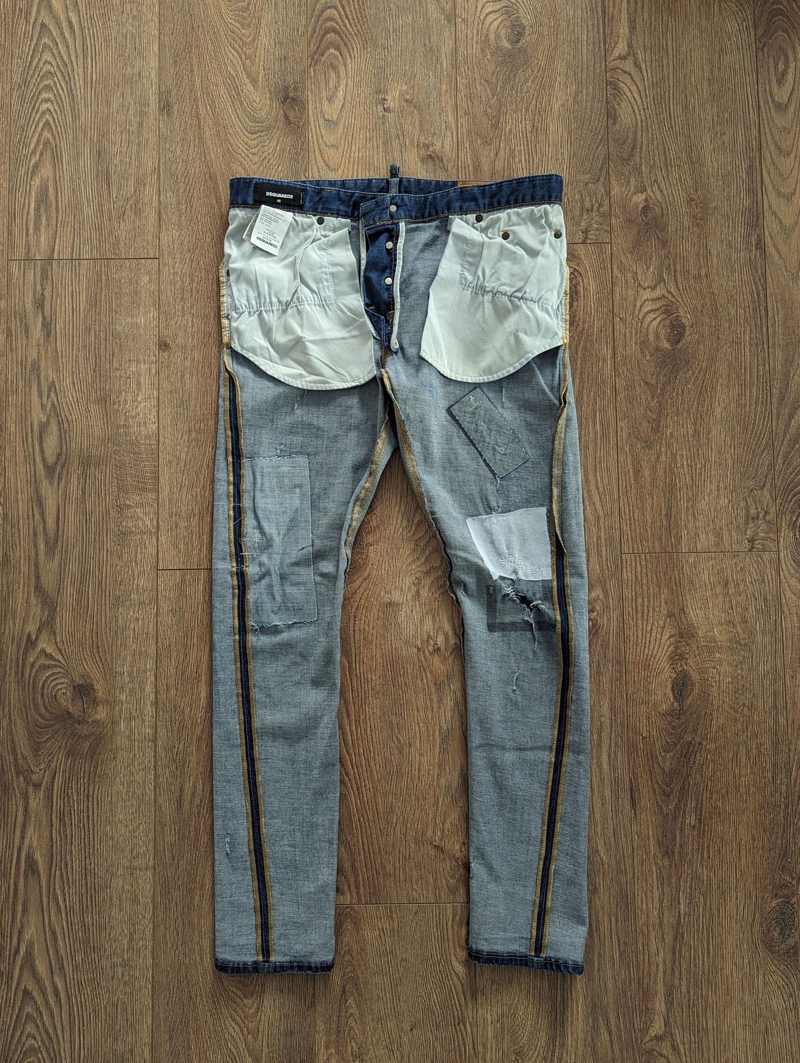 Dsquared2 Dsquared2 Sexy Twist Jeans Men's Blue Pants Made In Italy Size US 32 / EU 48 - 16 Thumbnail