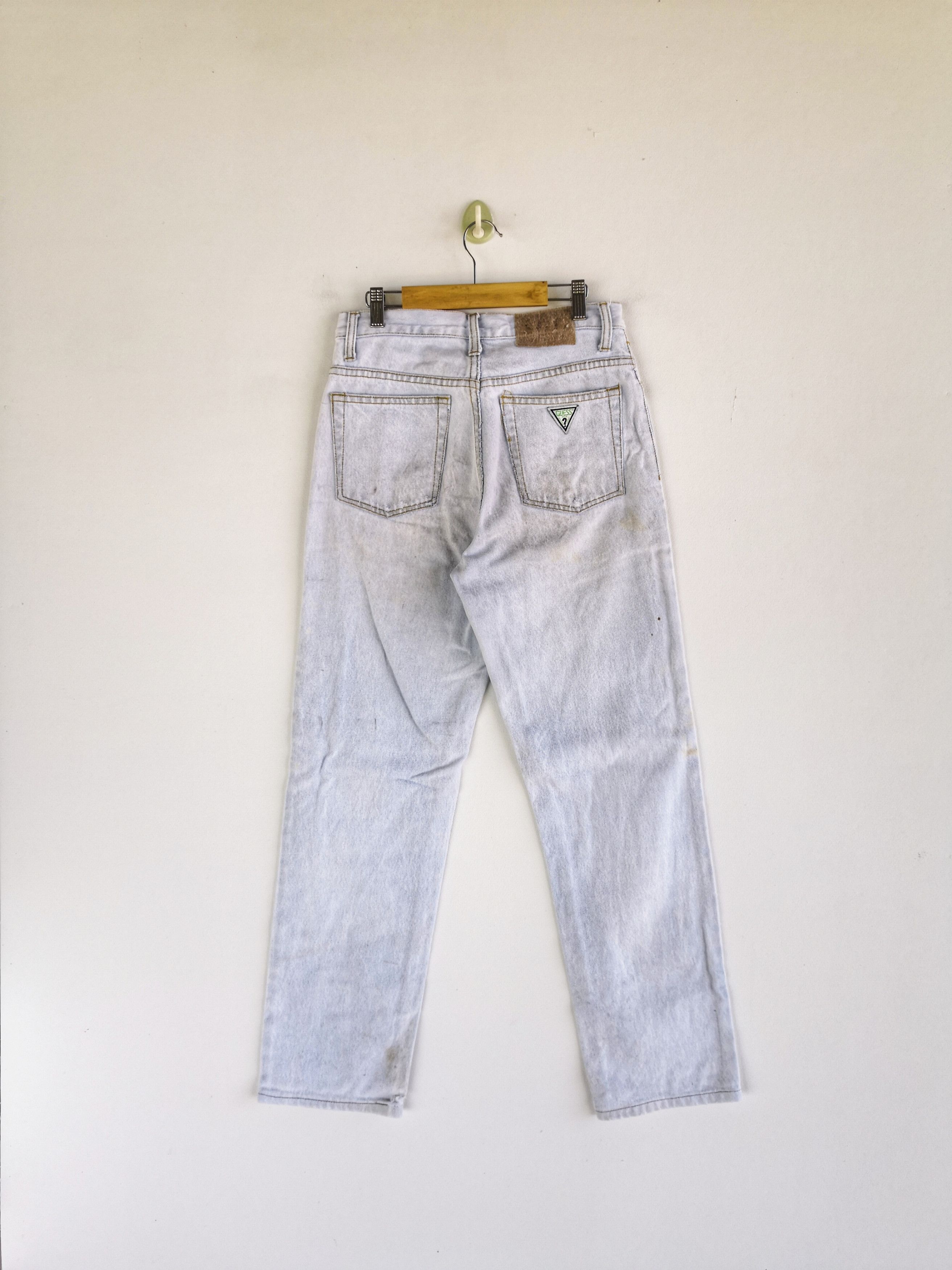 Guess Vintage 90s Guess Sun Faded Denim Guess Light Wash Jeans Size 26" / US 2 / IT 38 - 2 Thumbnail