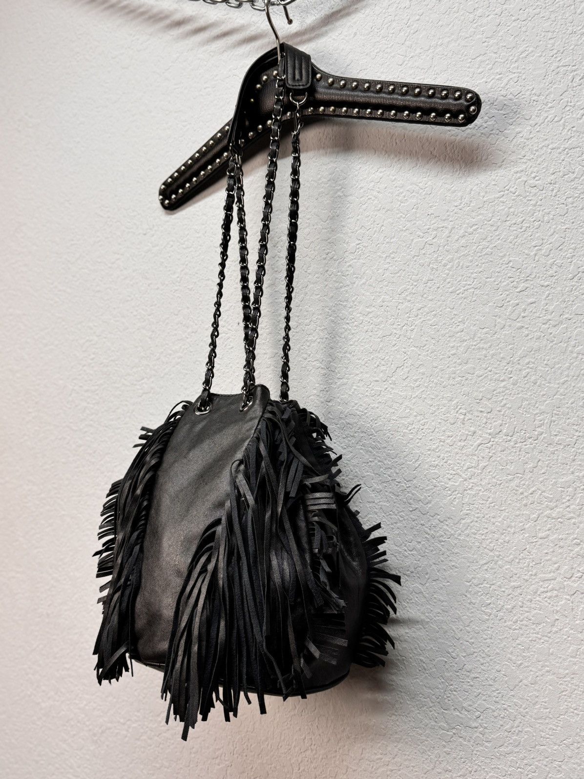 Diesel × Tornado Mart messenger sling bag canvas leather handmade gothic opium Size ONE SIZE - 8 Thumbnail