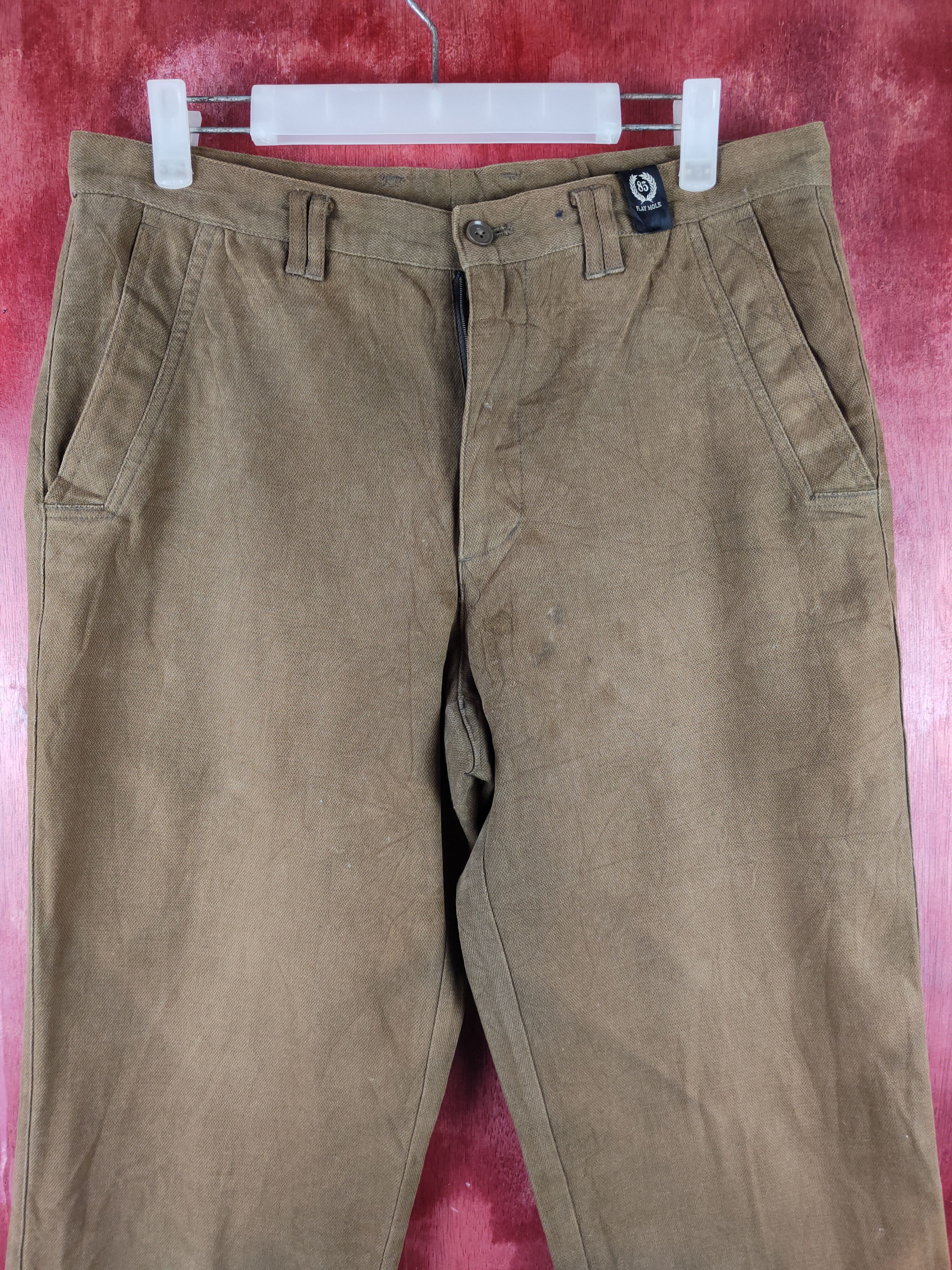 Japanese Brand Play Mole Dark Brown Multipocket Trousers Pants N#S2727 Size US 32 / EU 48 - 2 Thumbnail