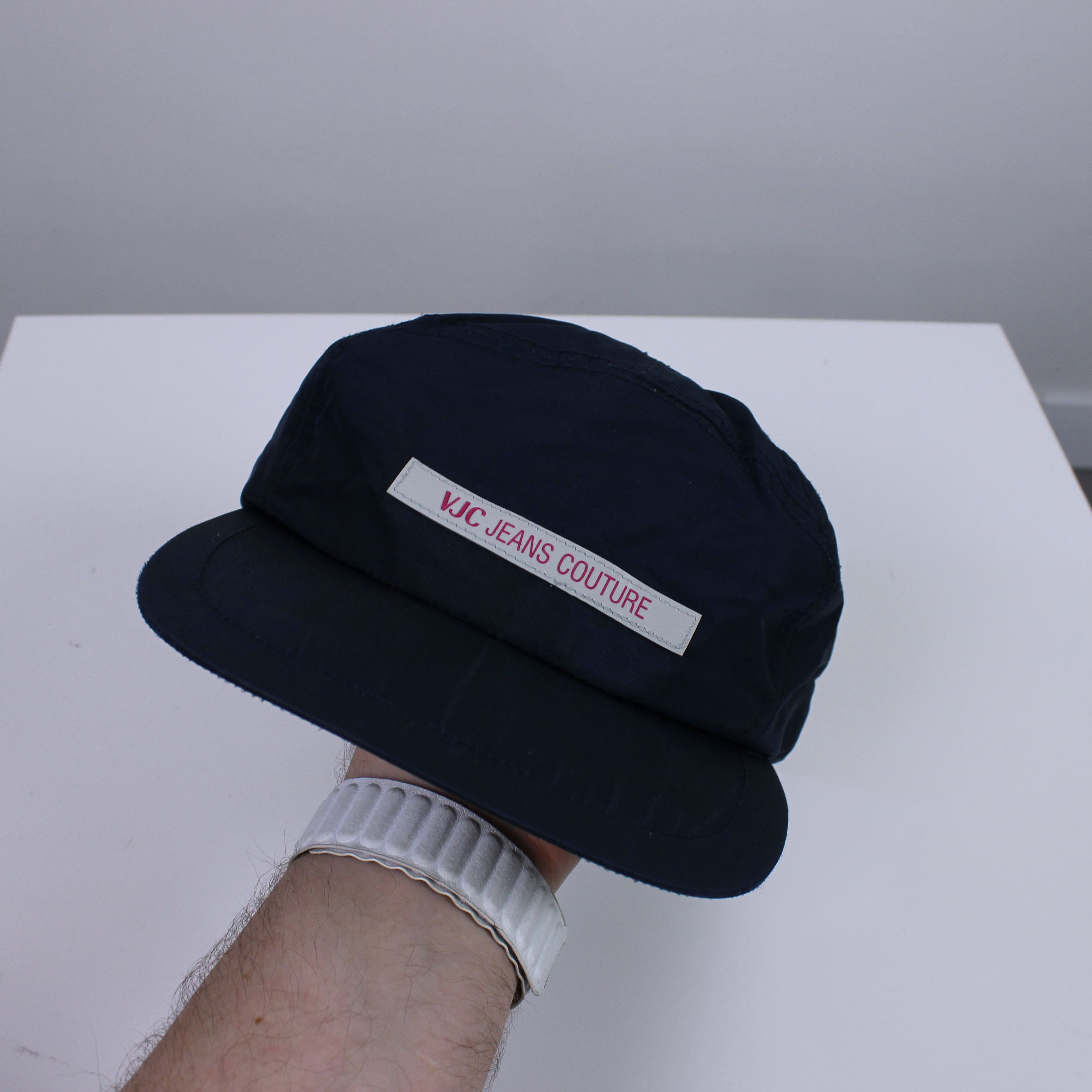 Versace Jeans Couture Versace Jeans Couture VJC cap hat nylon M navy blue Size ONE SIZE - 4 Thumbnail