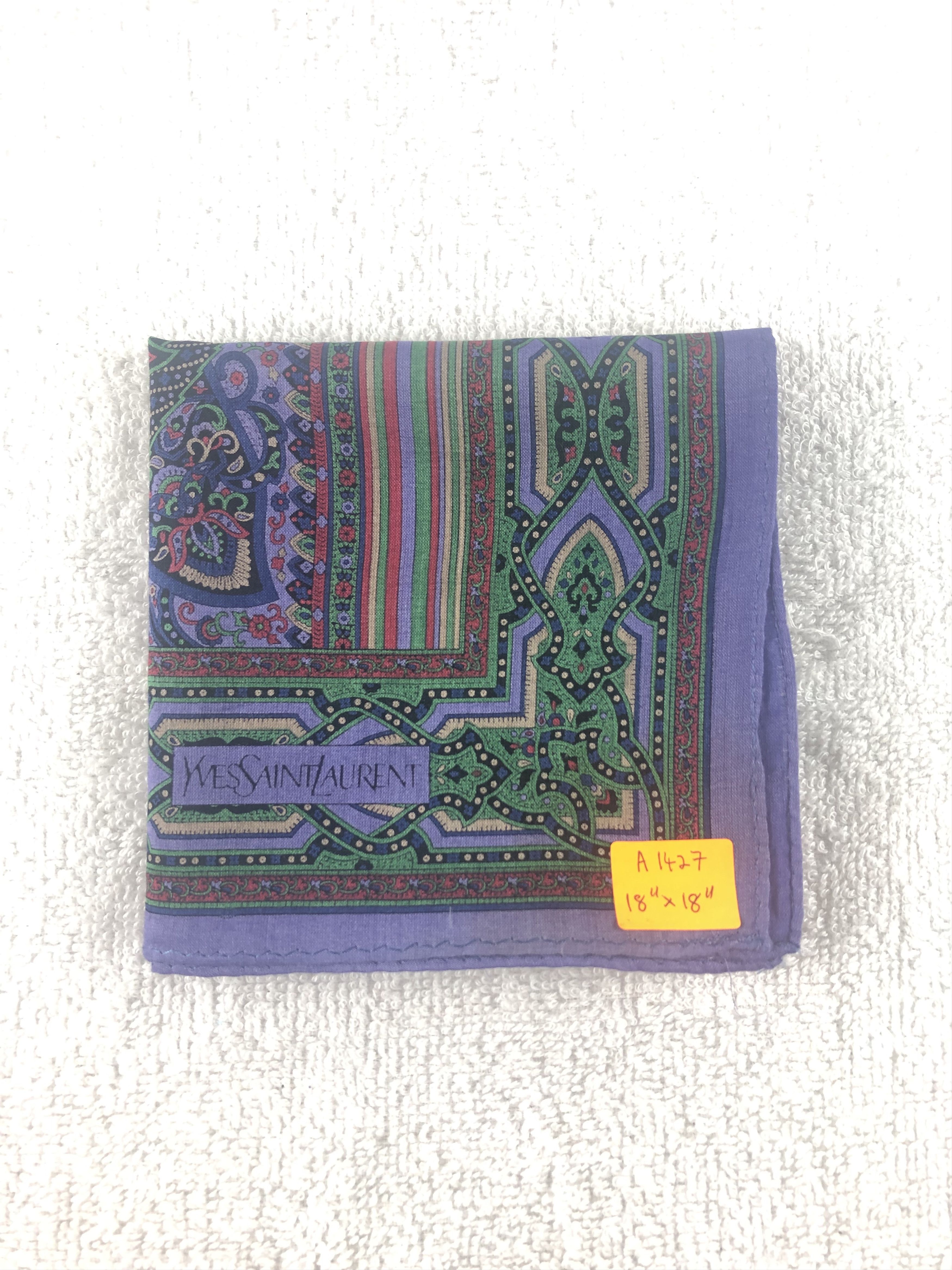 Yves Saint Laurent Yves Saint Laurent Handkerchief / Bandana / Neckerchief Size ONE SIZE - 6 Thumbnail