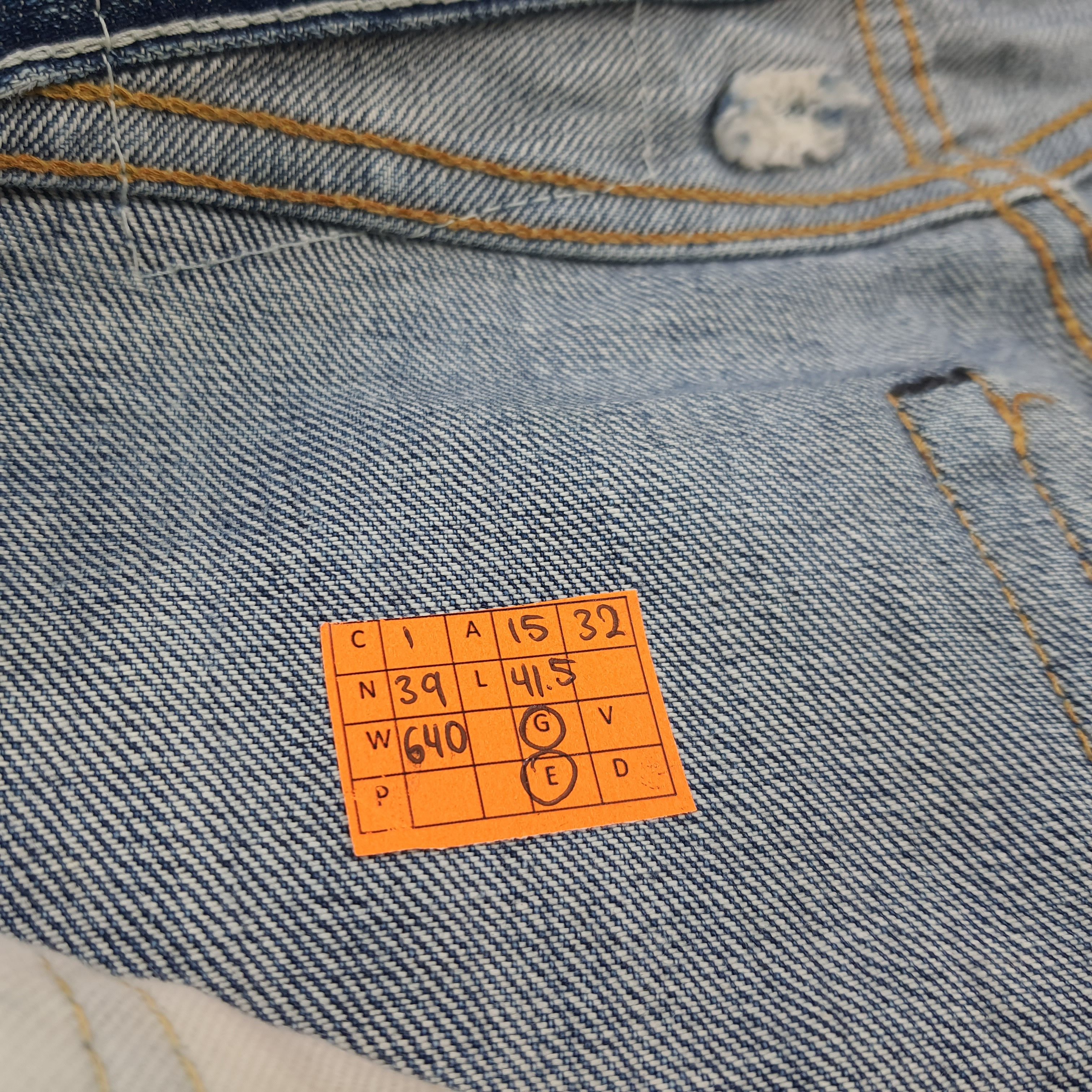 Levi's Vintage 90s Levi's 501 E Selvedge Distressed Jeans E1N39 Size US 30 / EU 46 - 10 Thumbnail