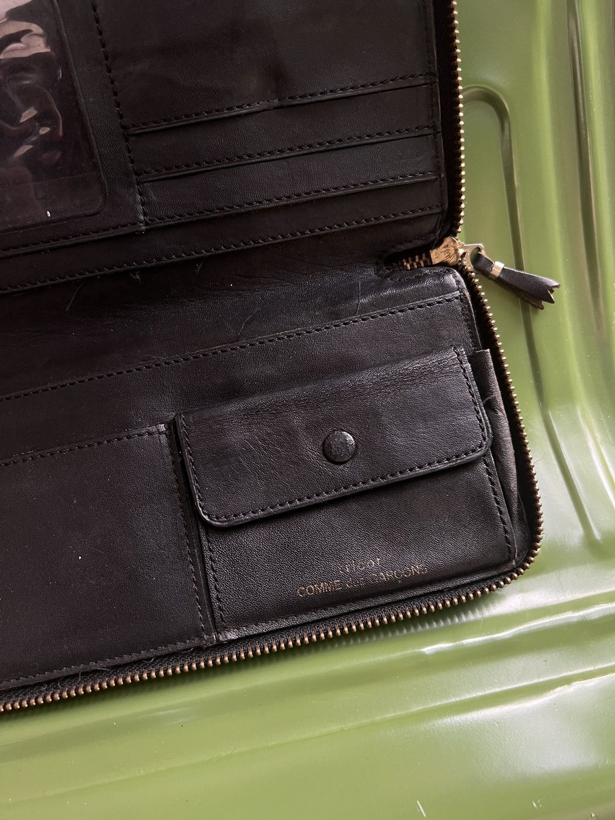 Comme des Garcons Vintage 90s Comme des Garcons Tricot Leather Wallet Size ONE SIZE - 3 Thumbnail