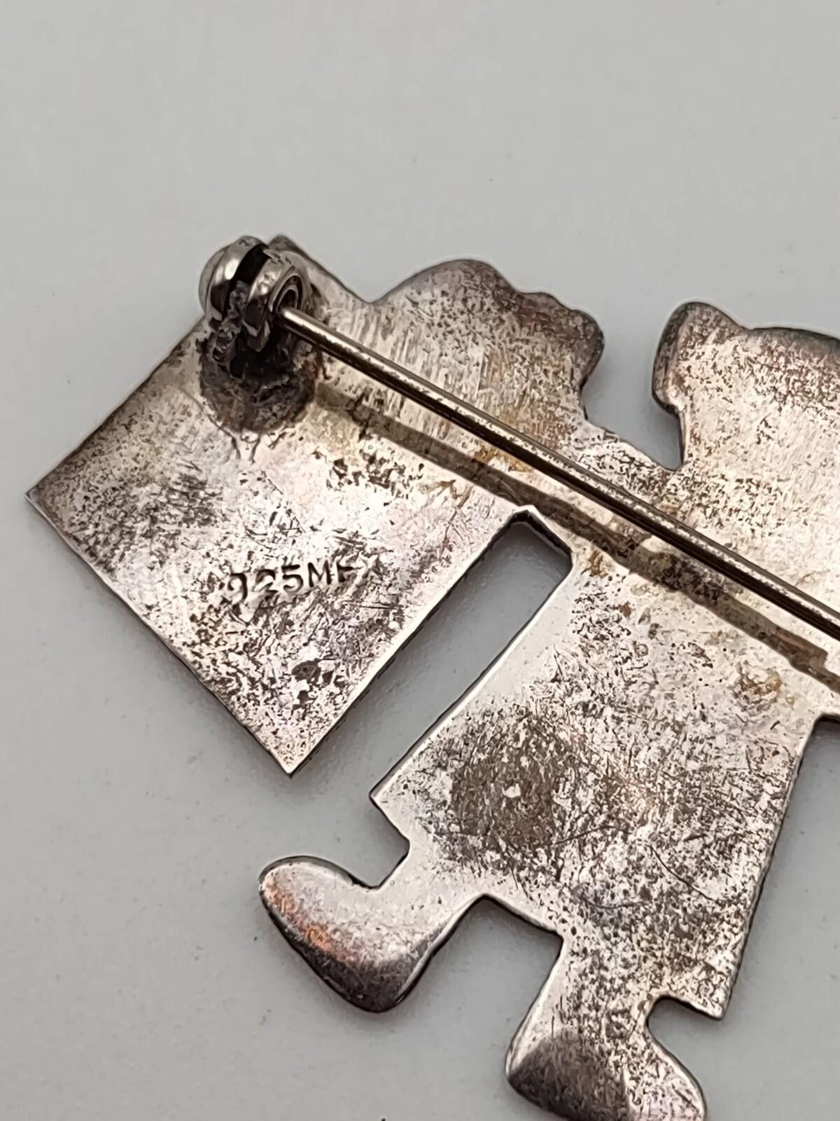 The Unbranded Brand Vintage Sterling I Love Shopping Brooch Pin 925 Size ONE SIZE - 5 Thumbnail