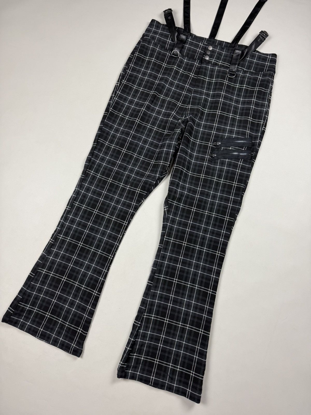 Killstar Killstar Ladies Gothic Plaid Pants Overall Size 4XL Size 36" / US 14 / IT 50 - 8 Thumbnail