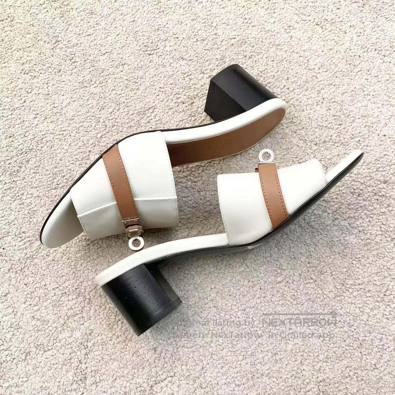 Hermes Hermes Kelly buttons up heeled slippers| Size US 4.5 / IT 34.5 - 4 Thumbnail