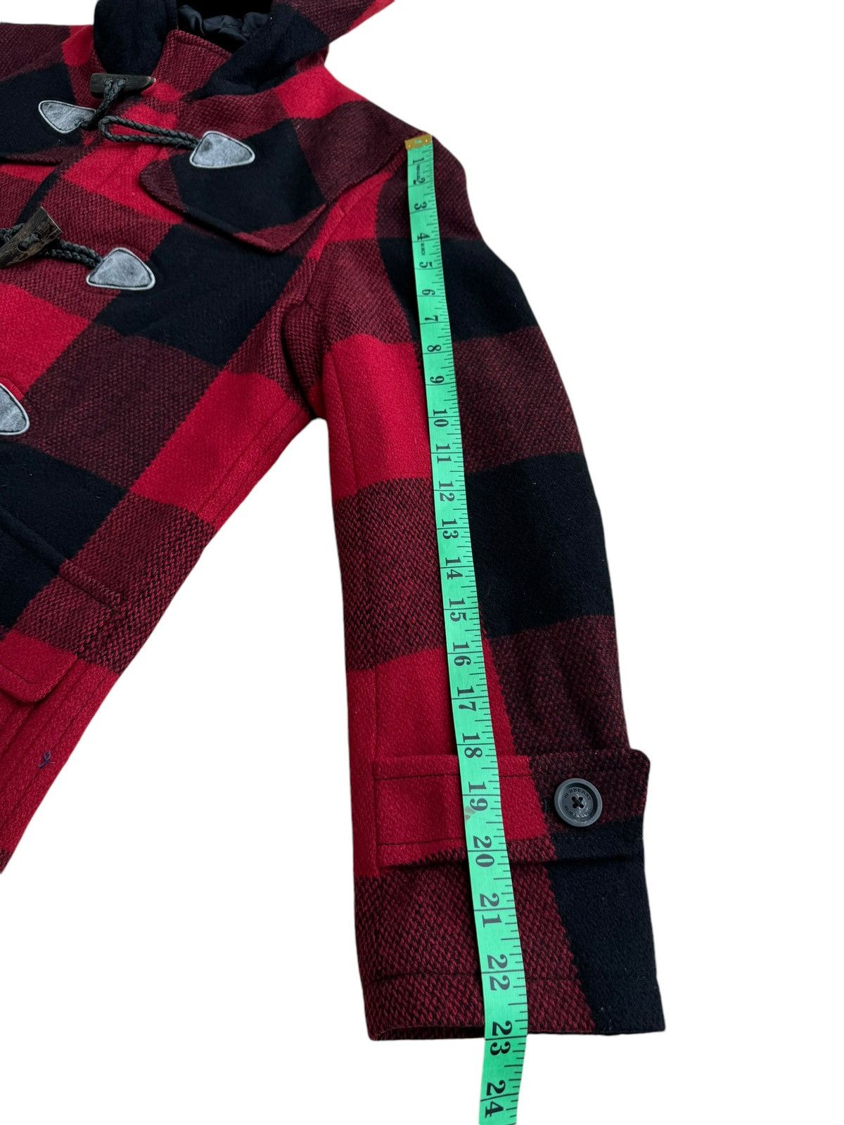 Burberry ⚡️⚡️Burberry Black Label Duffle Coat Red Plaid Jacket Size M / US 6-8 / IT 42-44 - 17 Thumbnail