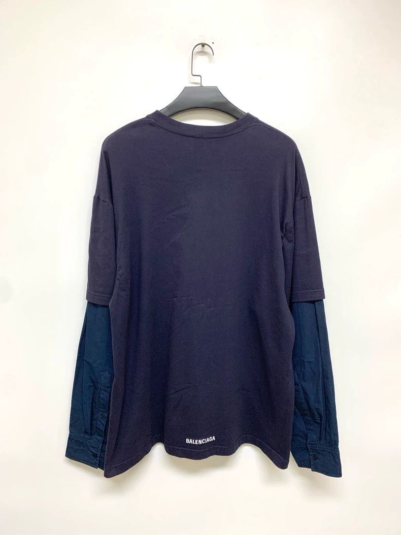 Balenciaga Balenciaga Fake two-piece hoodie, navy blue Size US S / EU 44-46 / 1 - 7 Thumbnail